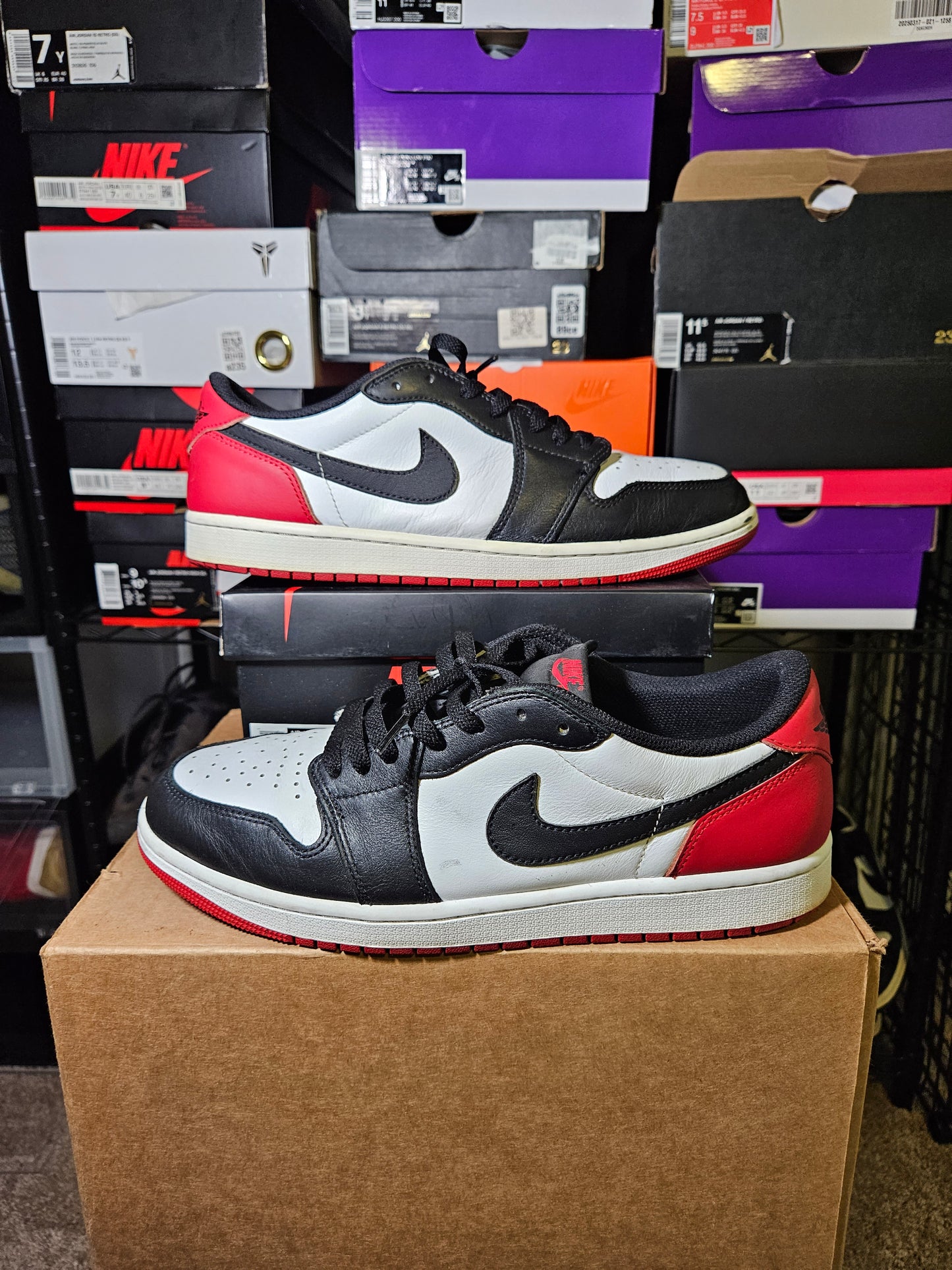 Size 11.5 - AJ 1 Retro OG Low Black Toe
