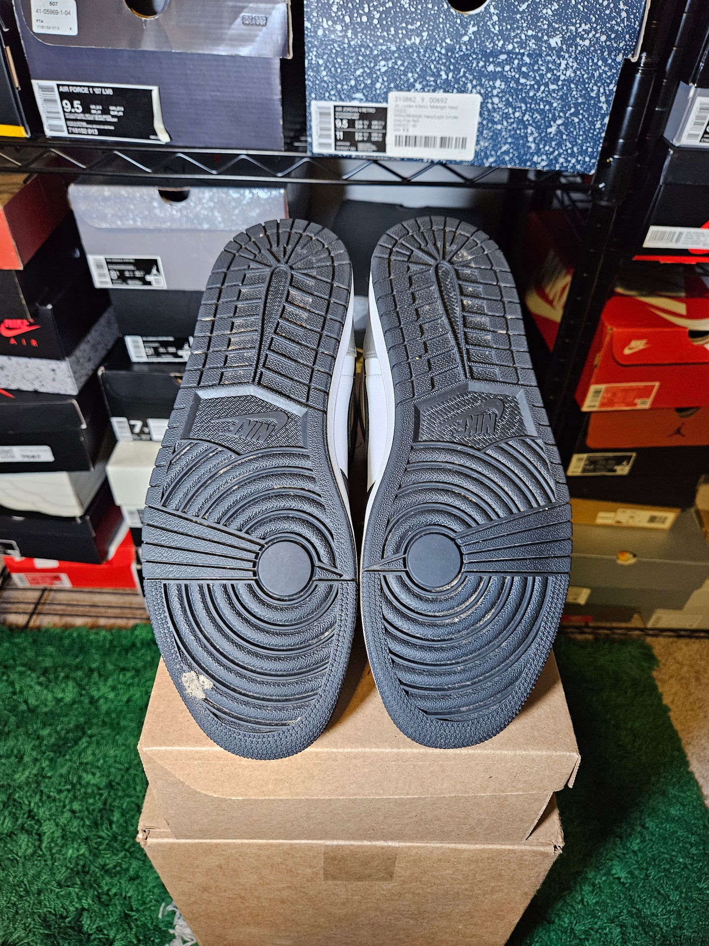 Size 12W10.5M - AJ 1 High OG Metallic Silver