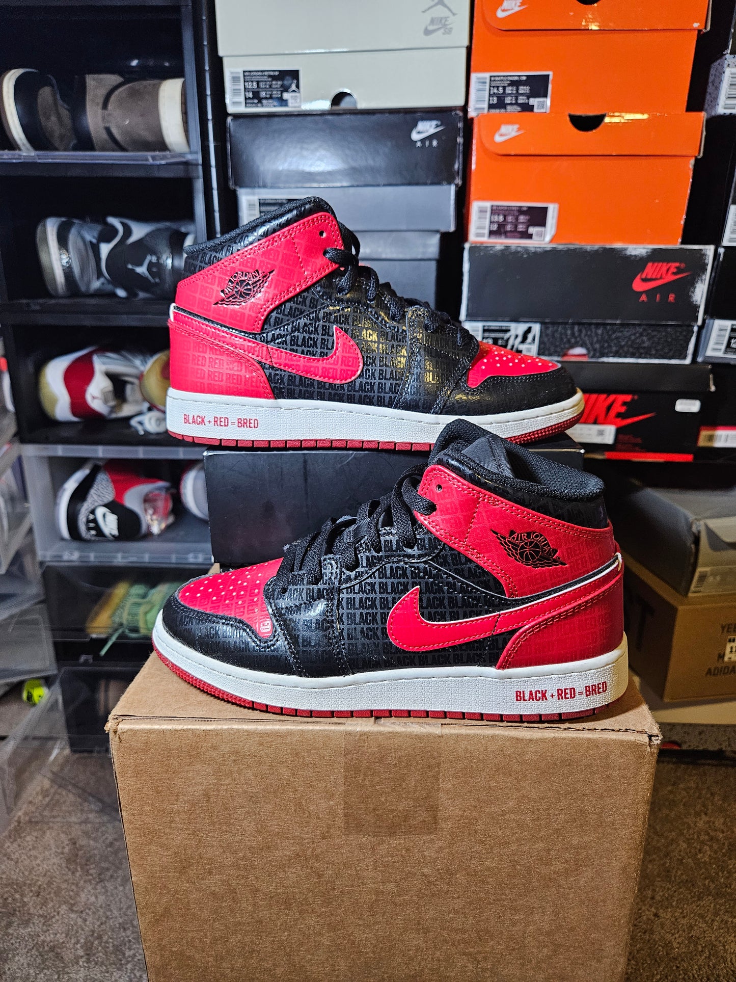 Size 6 - Jordan 1 Mid Bred Text