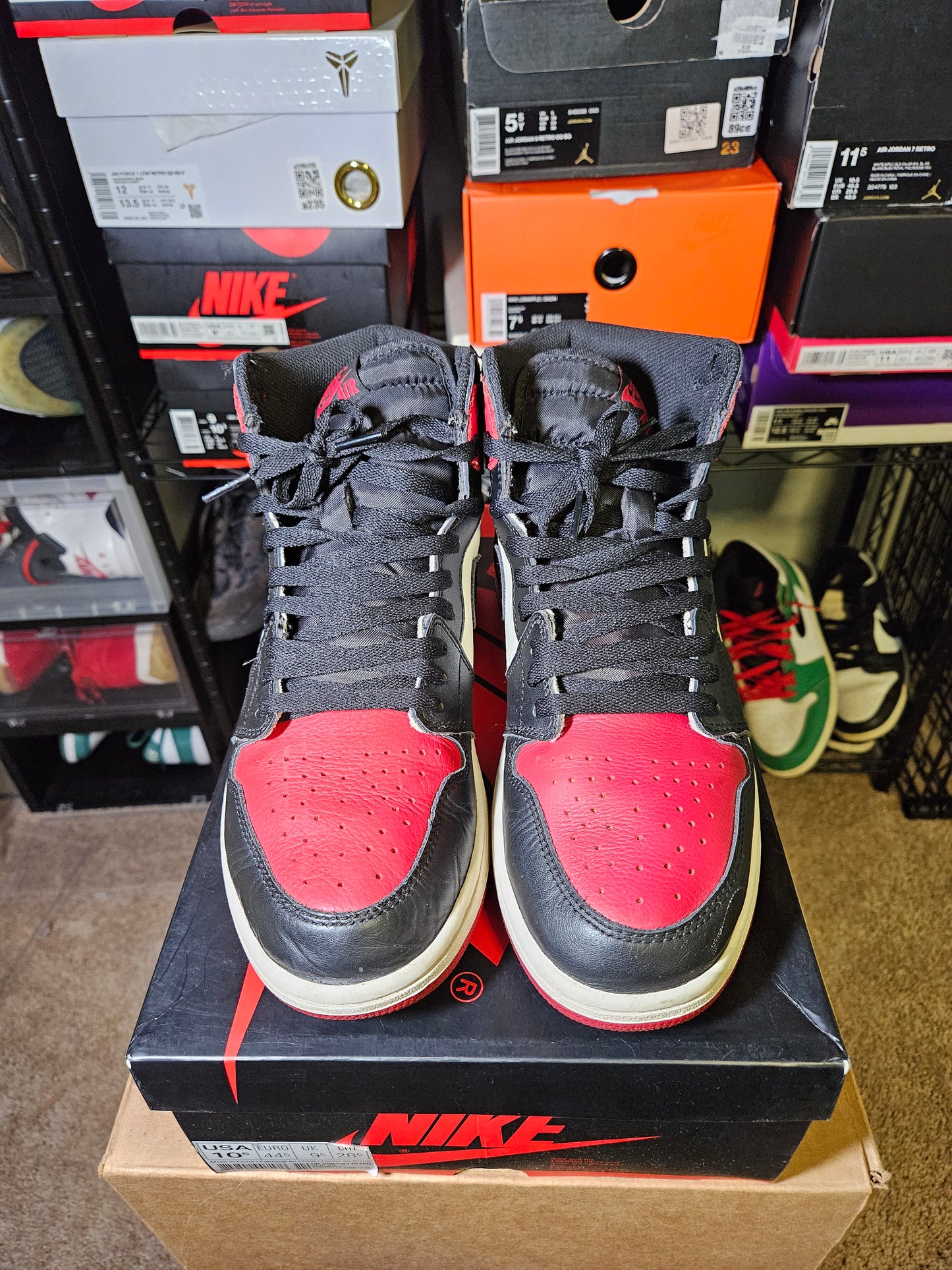 Size 10.5 - AJ 1 Retro OG High Bred Toe