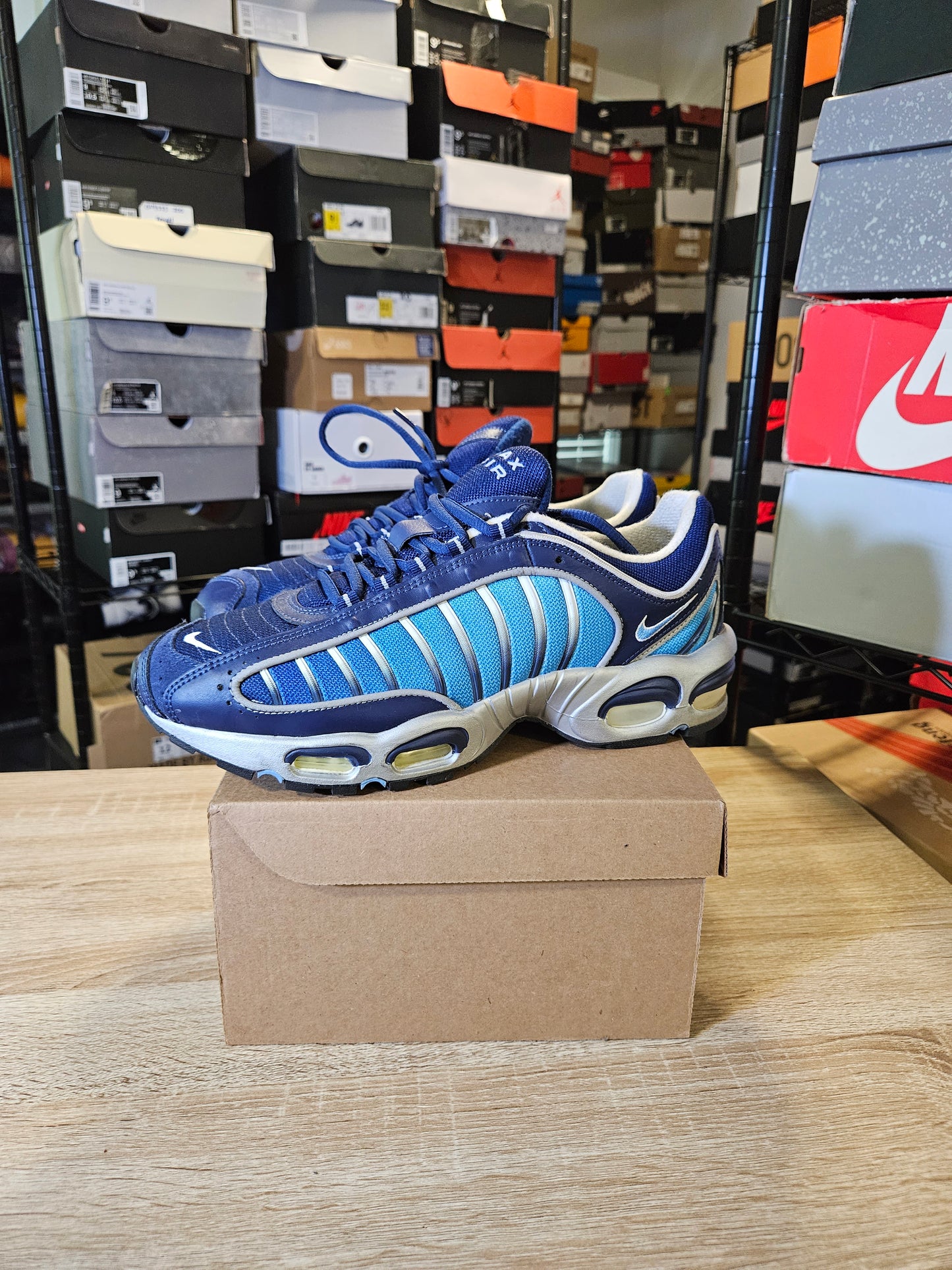 Size 11 - Air Max Tailwind 4 Blue Void Metallic Silver