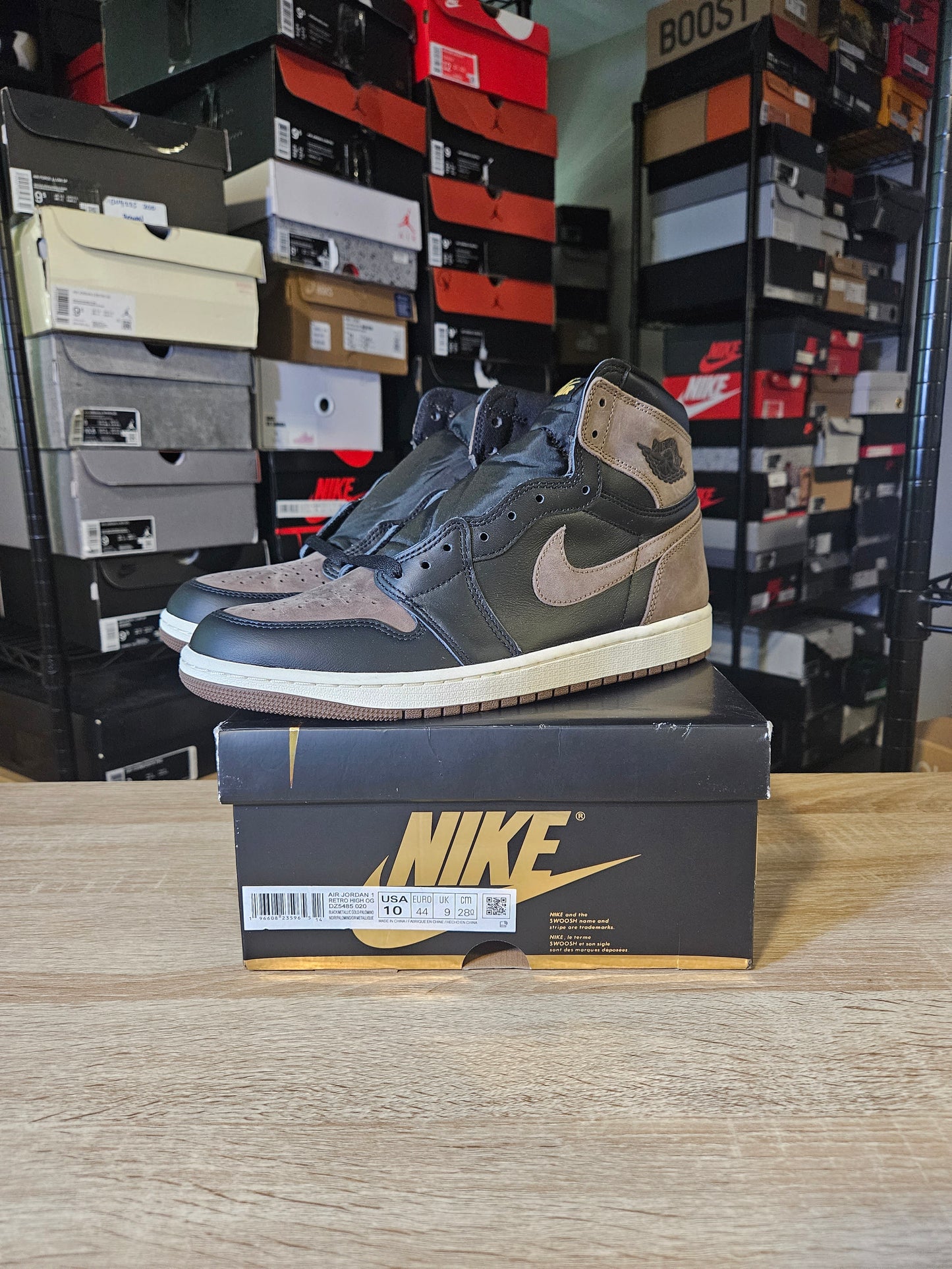 Size 10 -  AJ 1 Retro OG High Palomino