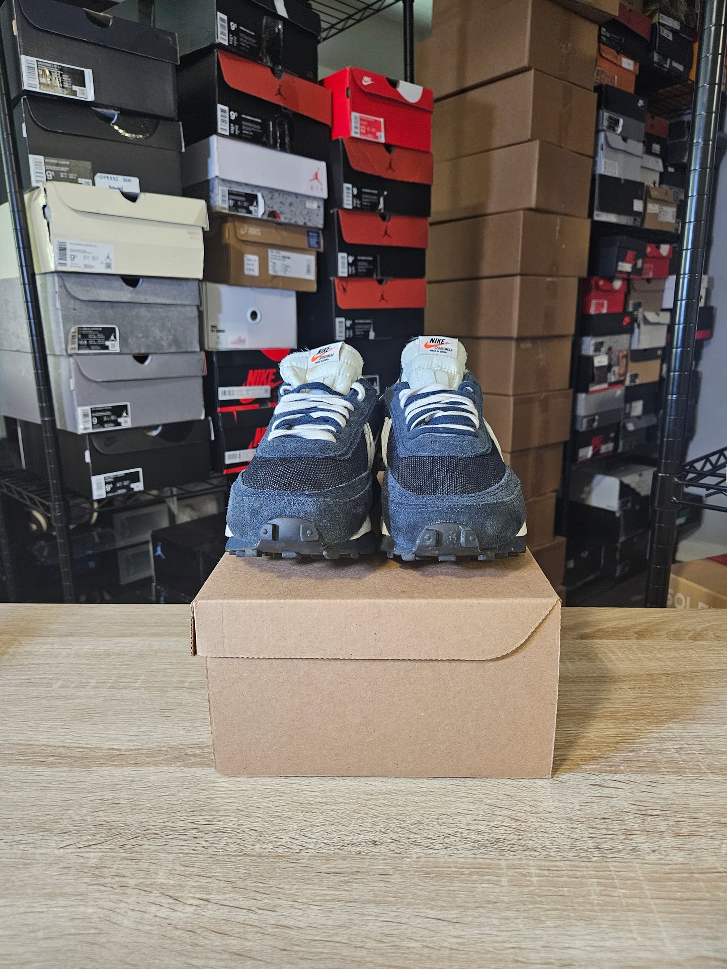 Size 11 - LDV Waffle x Fragment Design x sacai Low Blackened Blue