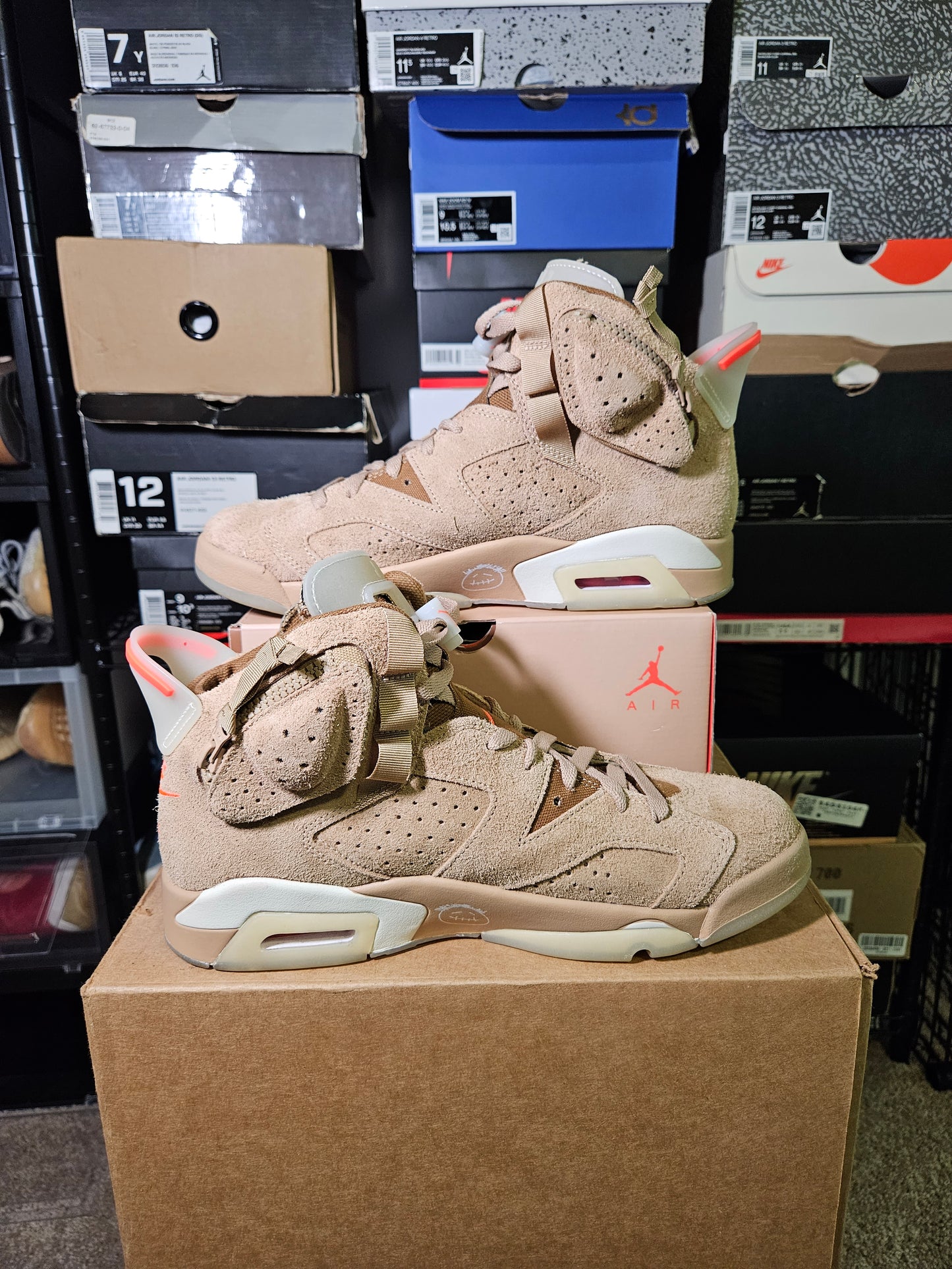 Size 10 - Jordan 6 Retro x Travis Scott Mid British Khaki