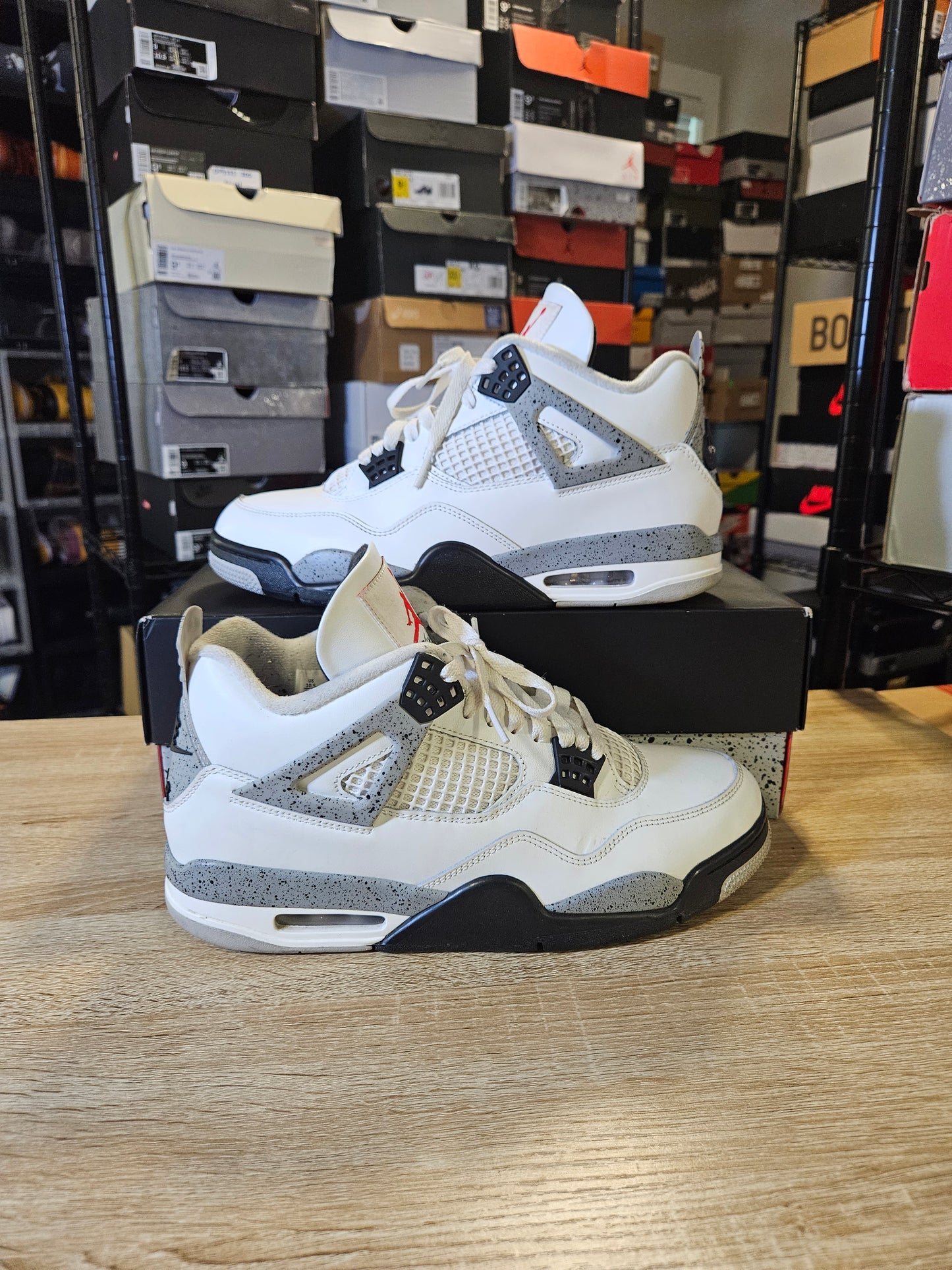 Size 10.5 - AJ 4 Retro OG 2025 White Cement
