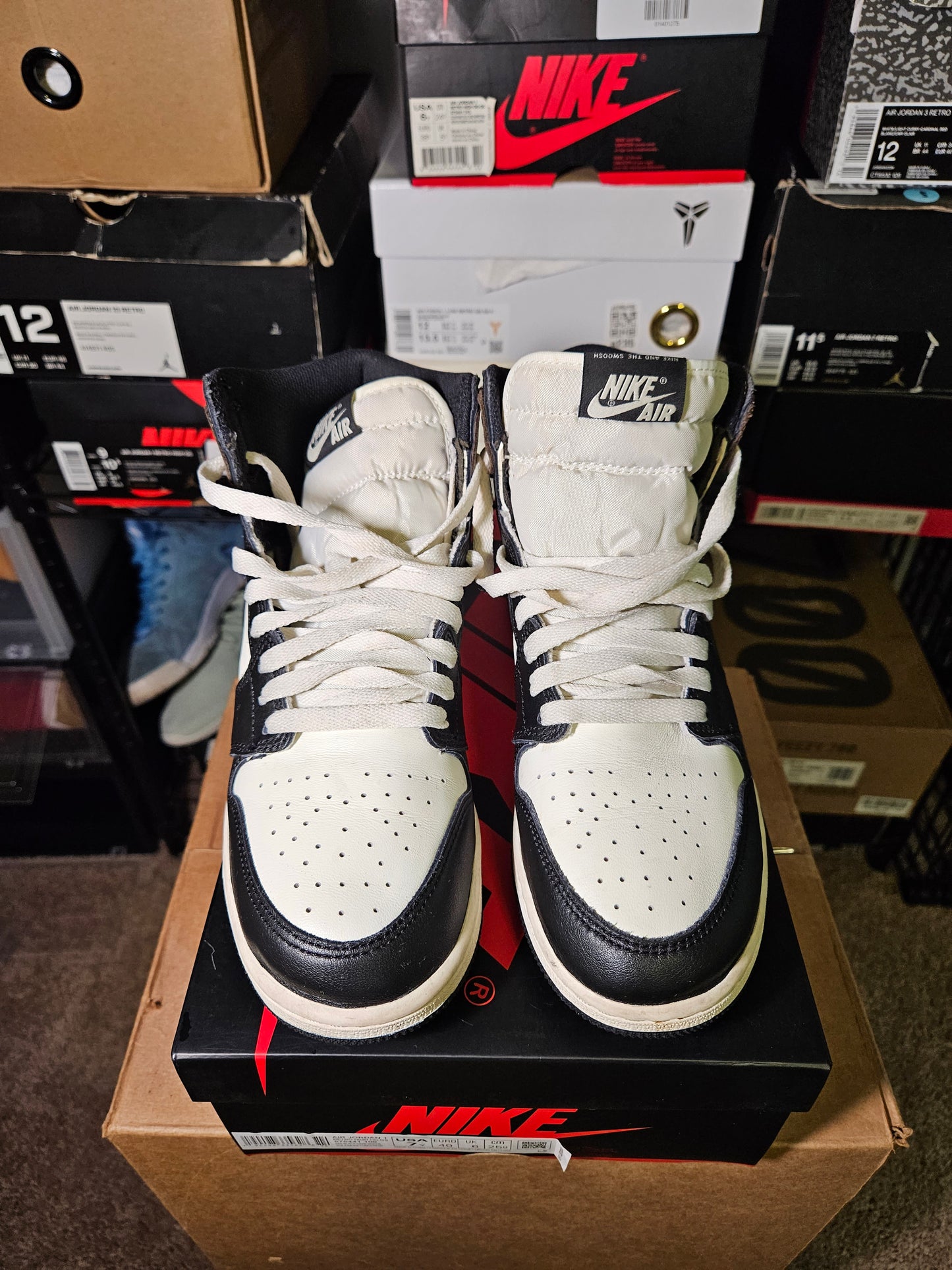 Size 7 - AJ 1 Retro OG High Dark Mocha