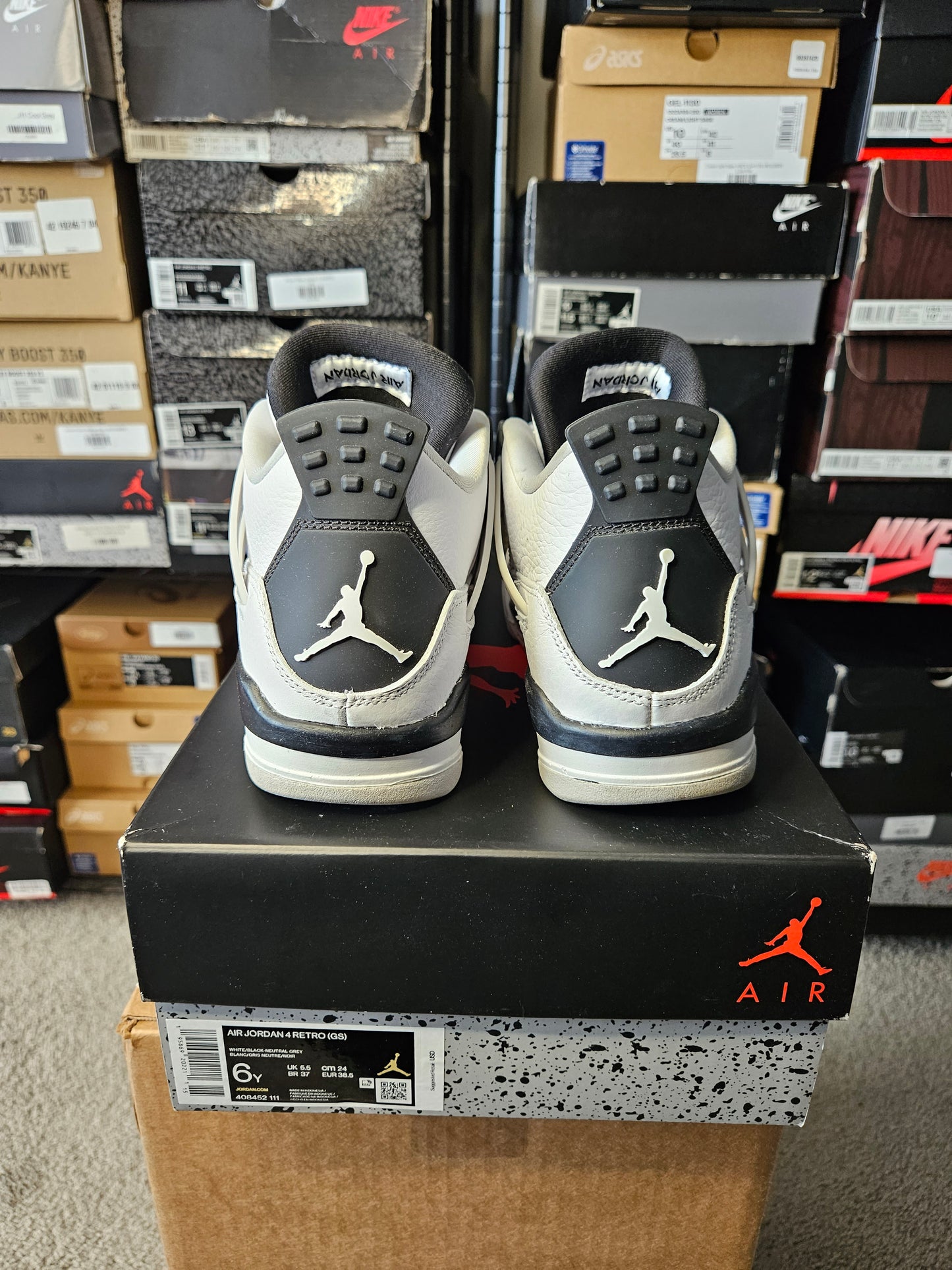 Size 6 (GS) - AJ 4 Retro Mid Military Black