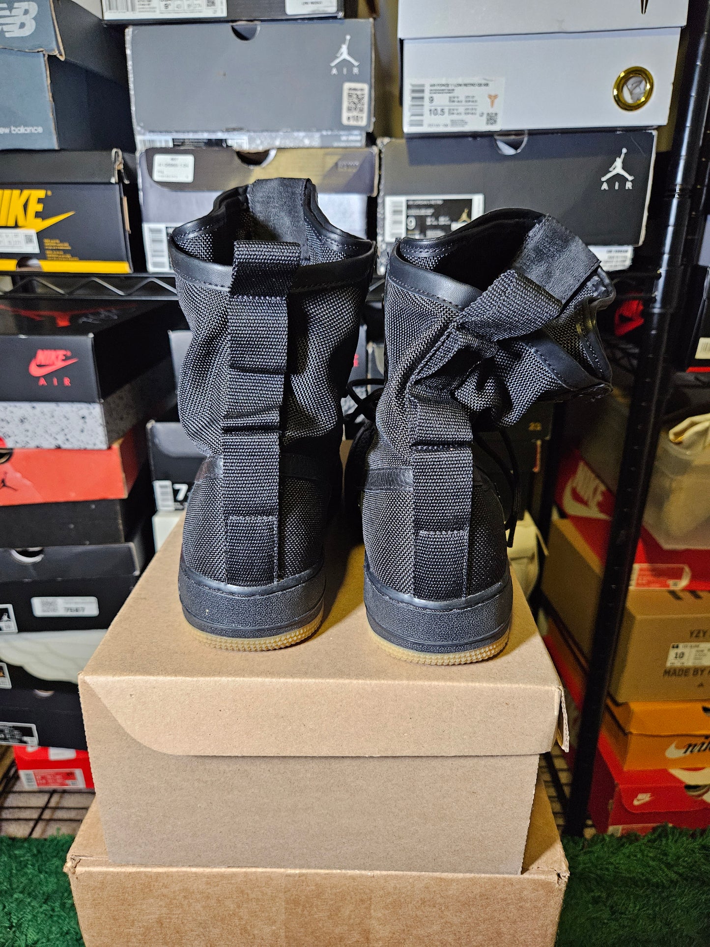 Size 9.5 - SF Air Force 1 Black Gum