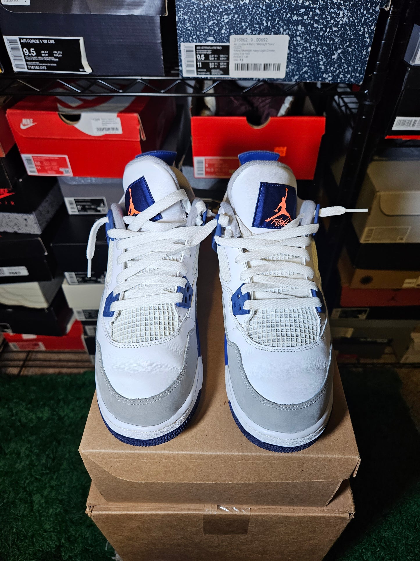 Size 8.5Y - AJ 4 Low Deep Royal Blue