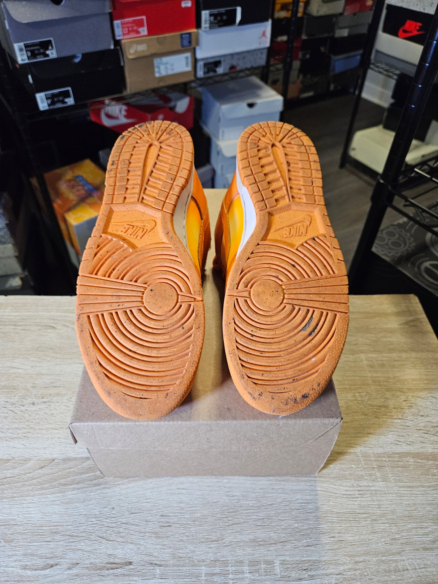 Size 9.5M - Dunk Low Magma Orange