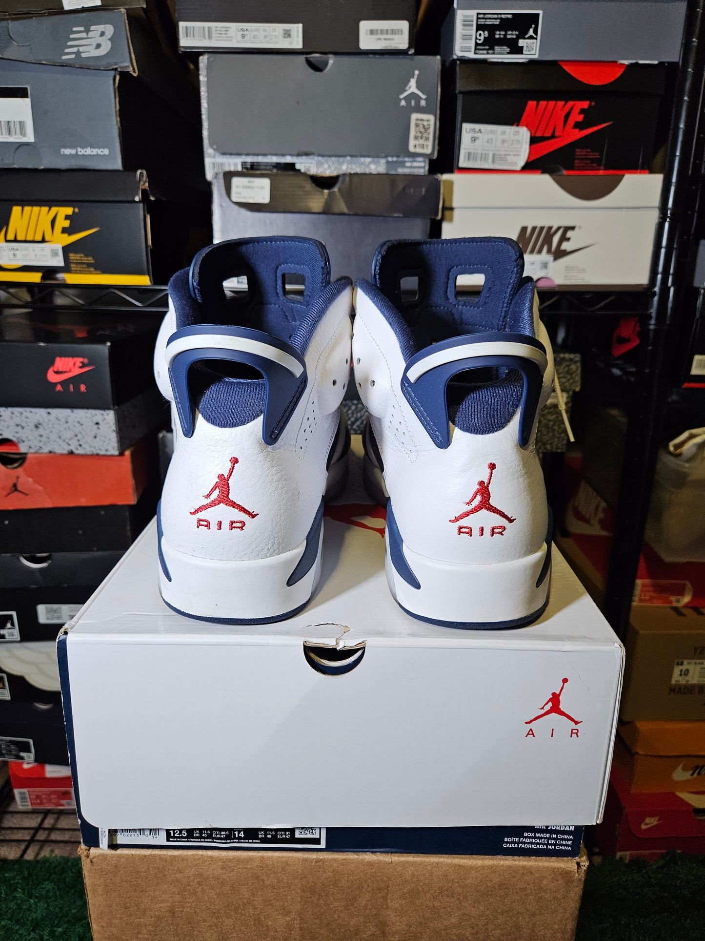 Size 12.5 - AJ 6 Retro 2024 Olympic