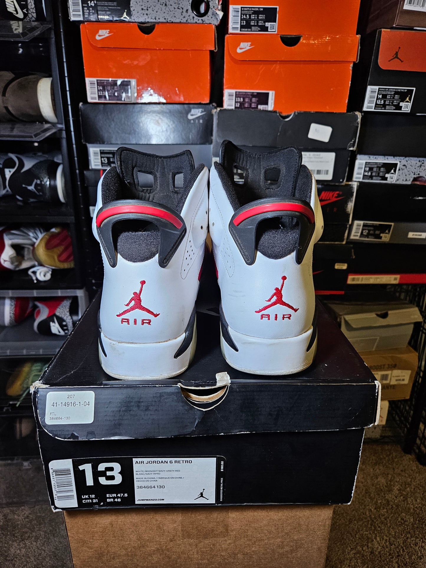 Size 13 - AJ 6 Retro 2014 Carmine