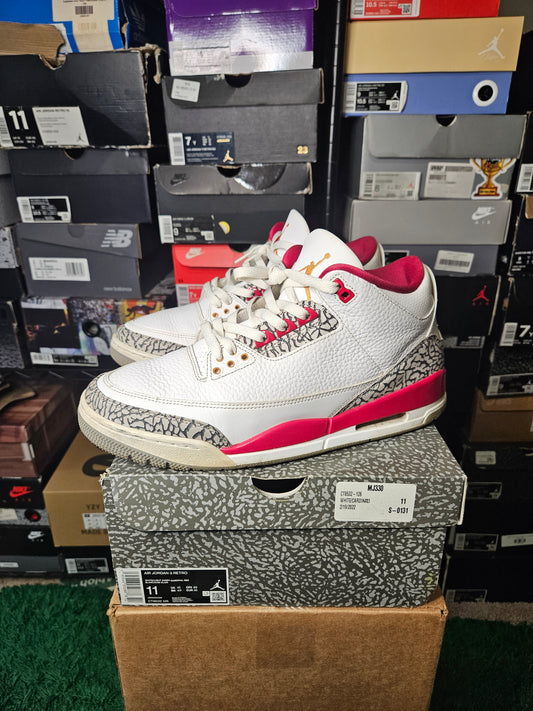 Size 11 - AJ 3 Retro Mid Cardinal Red