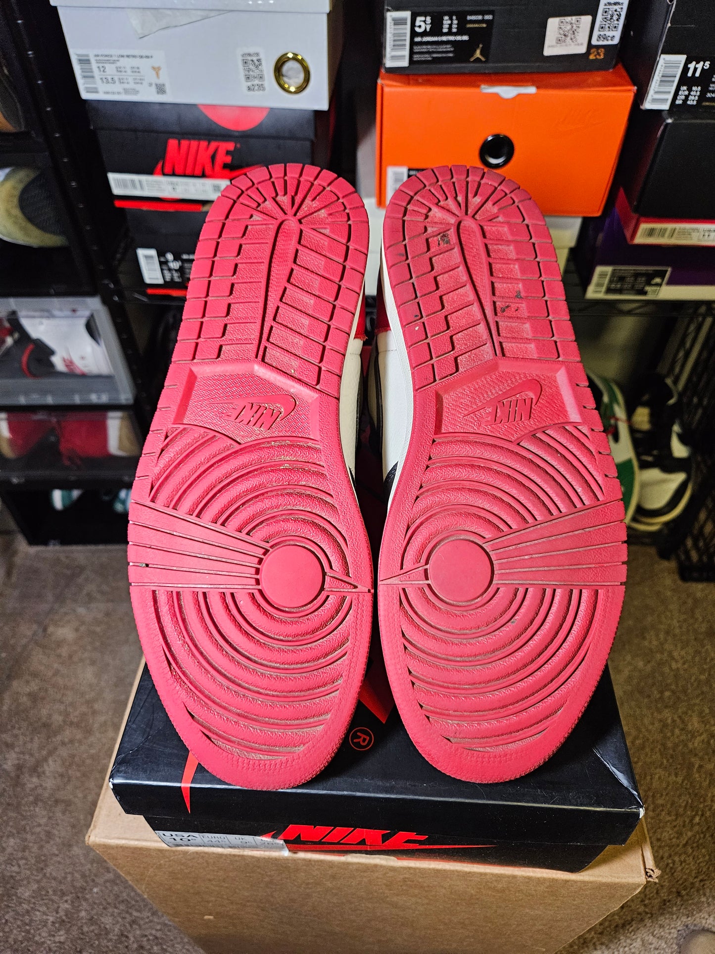 Size 10.5 - AJ 1 Retro OG High Bred Toe