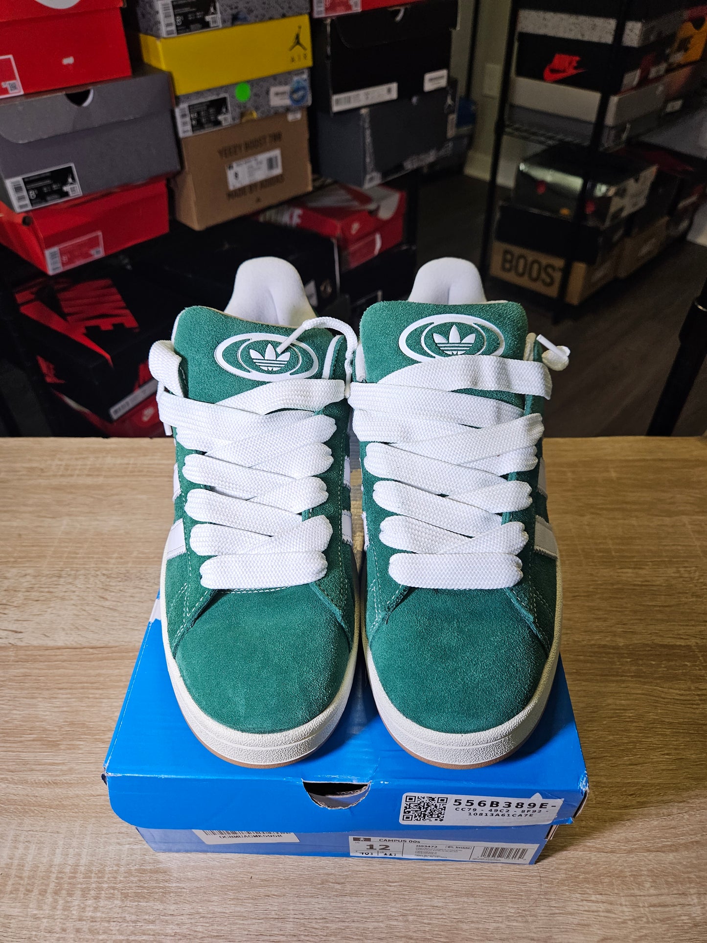 Size 12 - Campus 00s Dark Green Gum