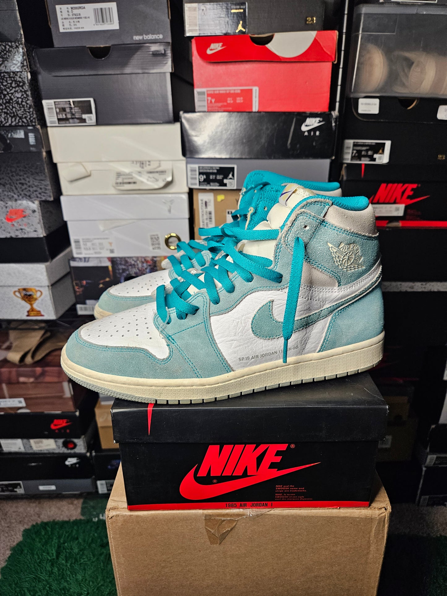 Size 11 - AJ 1 Retro OG High Turbo Green