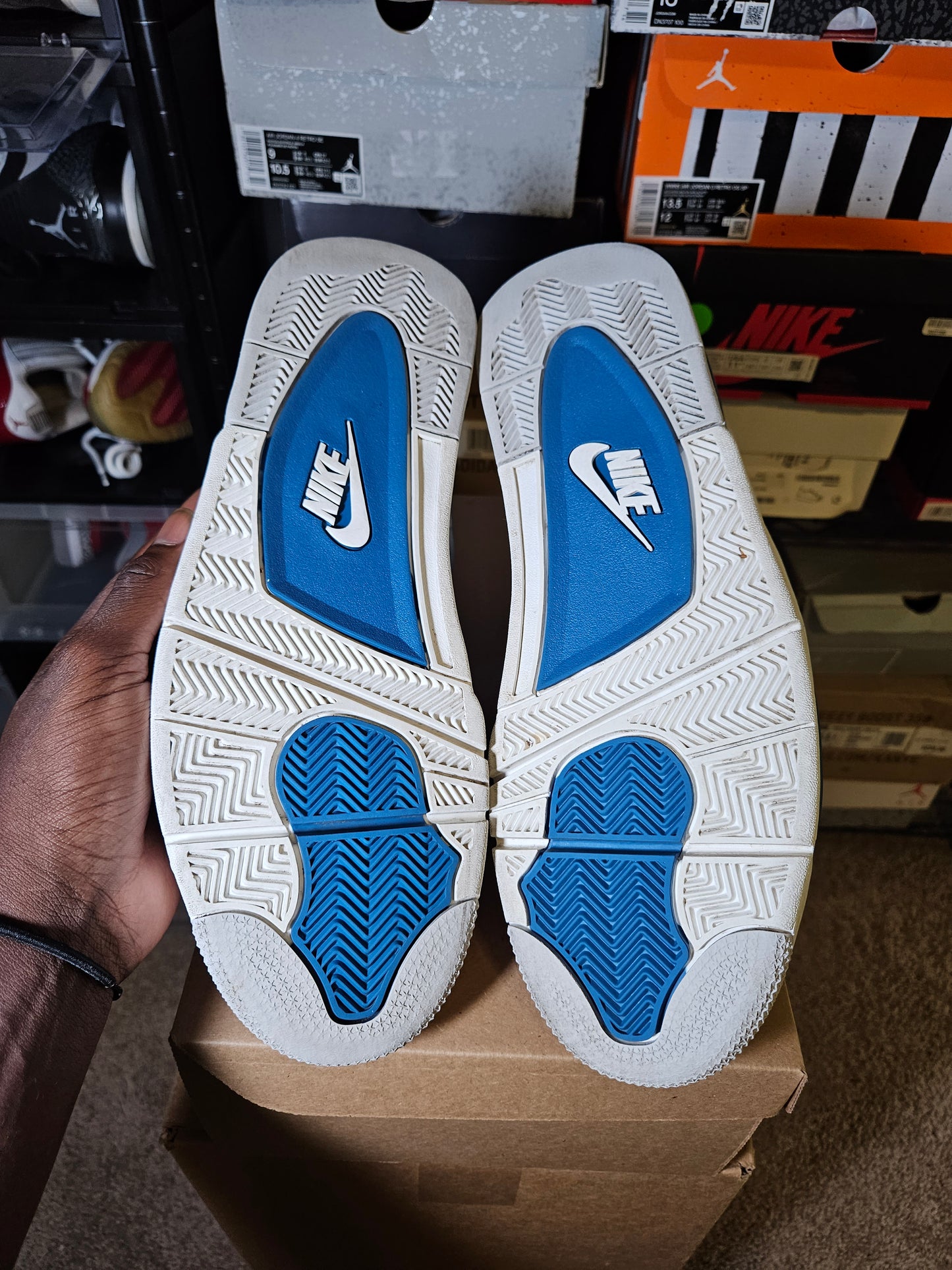Size 13 - AJ 4 Retro 2024 Military Blue