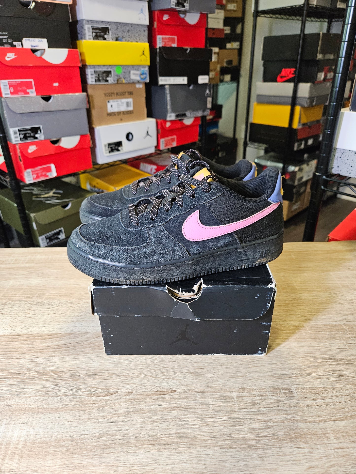 Size 6.5 -  Air Force 1 Low Black ACG
