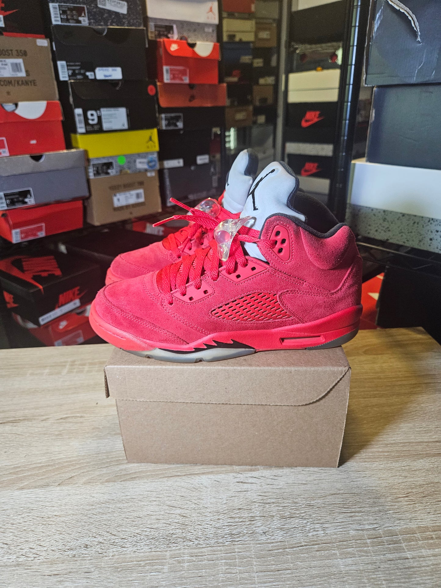 Size 7 - AJ 5 Retro Red Suede