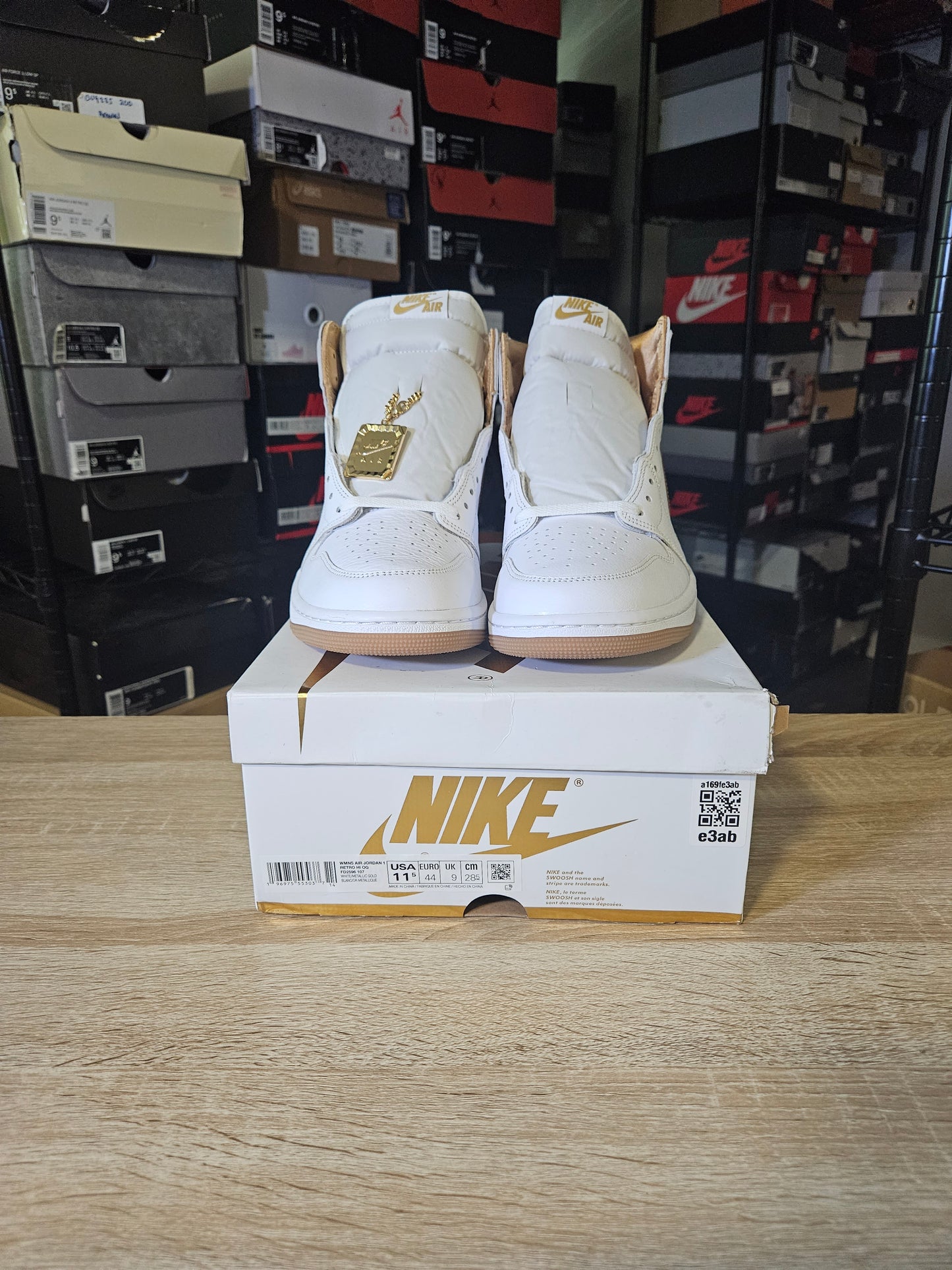 Size 10 - Air Jordan 1 Retro OG High Metallic Gold