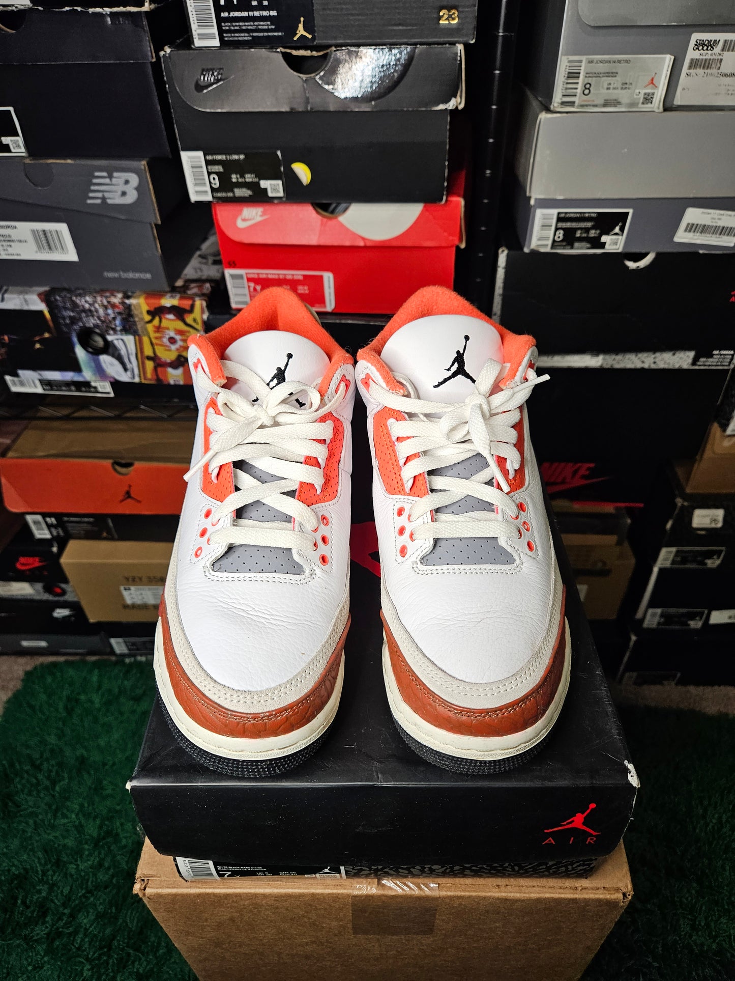 Size 7 - AJ 3 Retro Mid Dunk On Mars