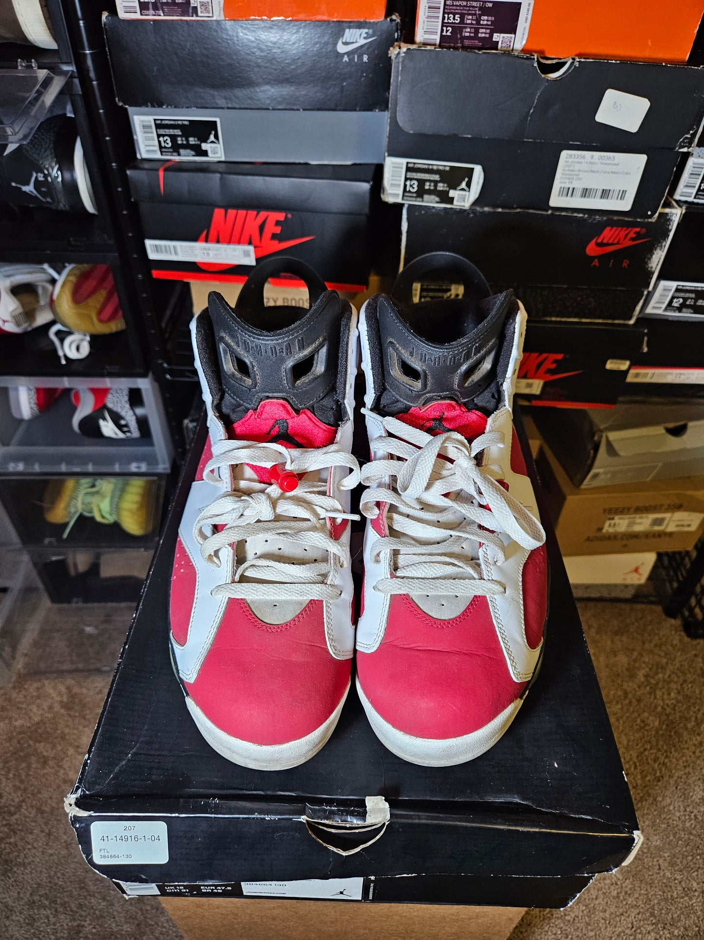 Size 13 - AJ 6 Retro 2014 Carmine