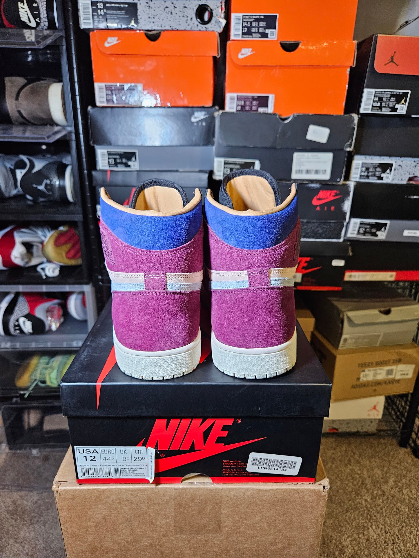 Size 12W - Aleali May x AJ 1 Retro High Court Lux