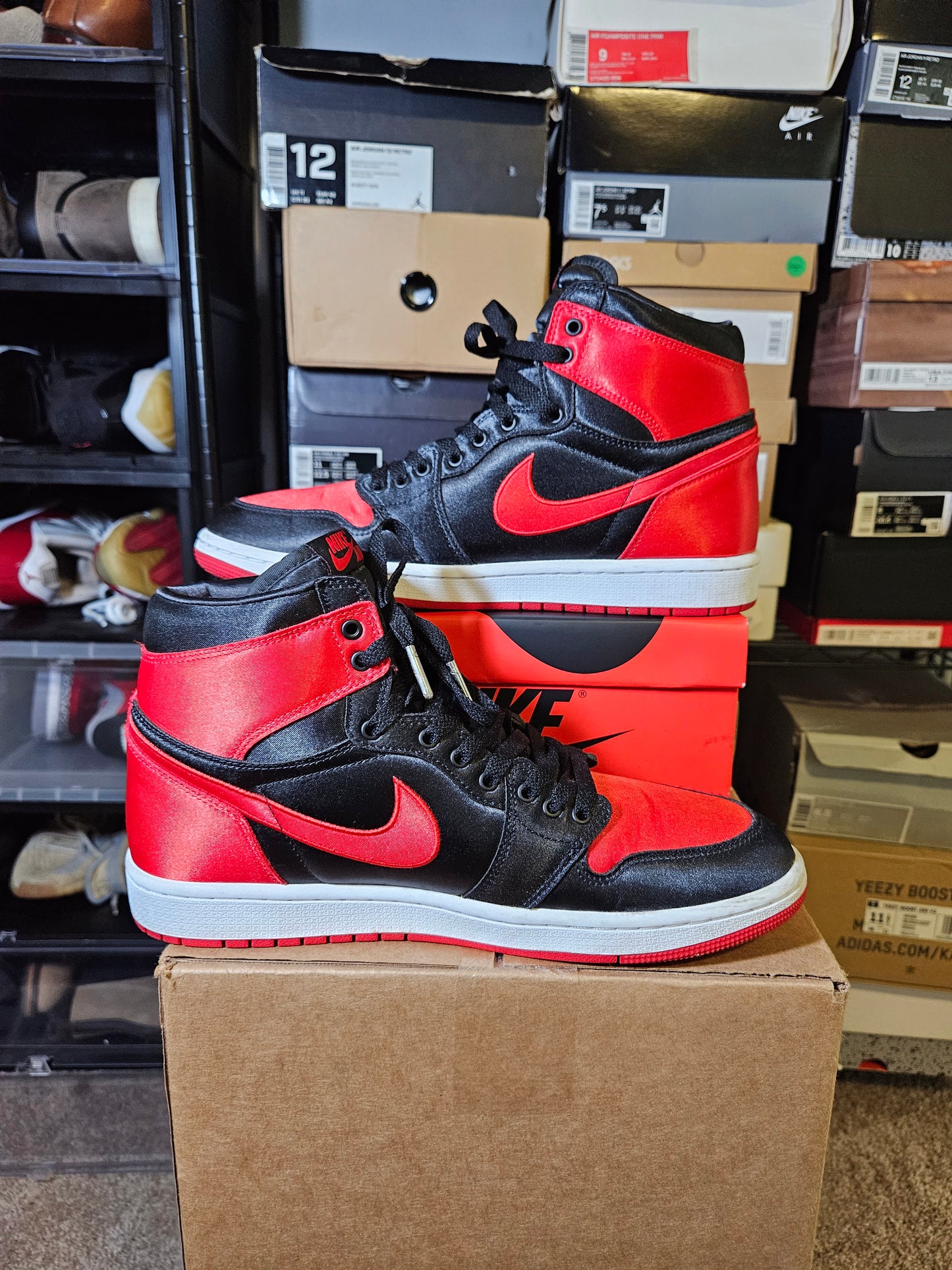 Size 11.5W/10M - AJ1 Satin Bred