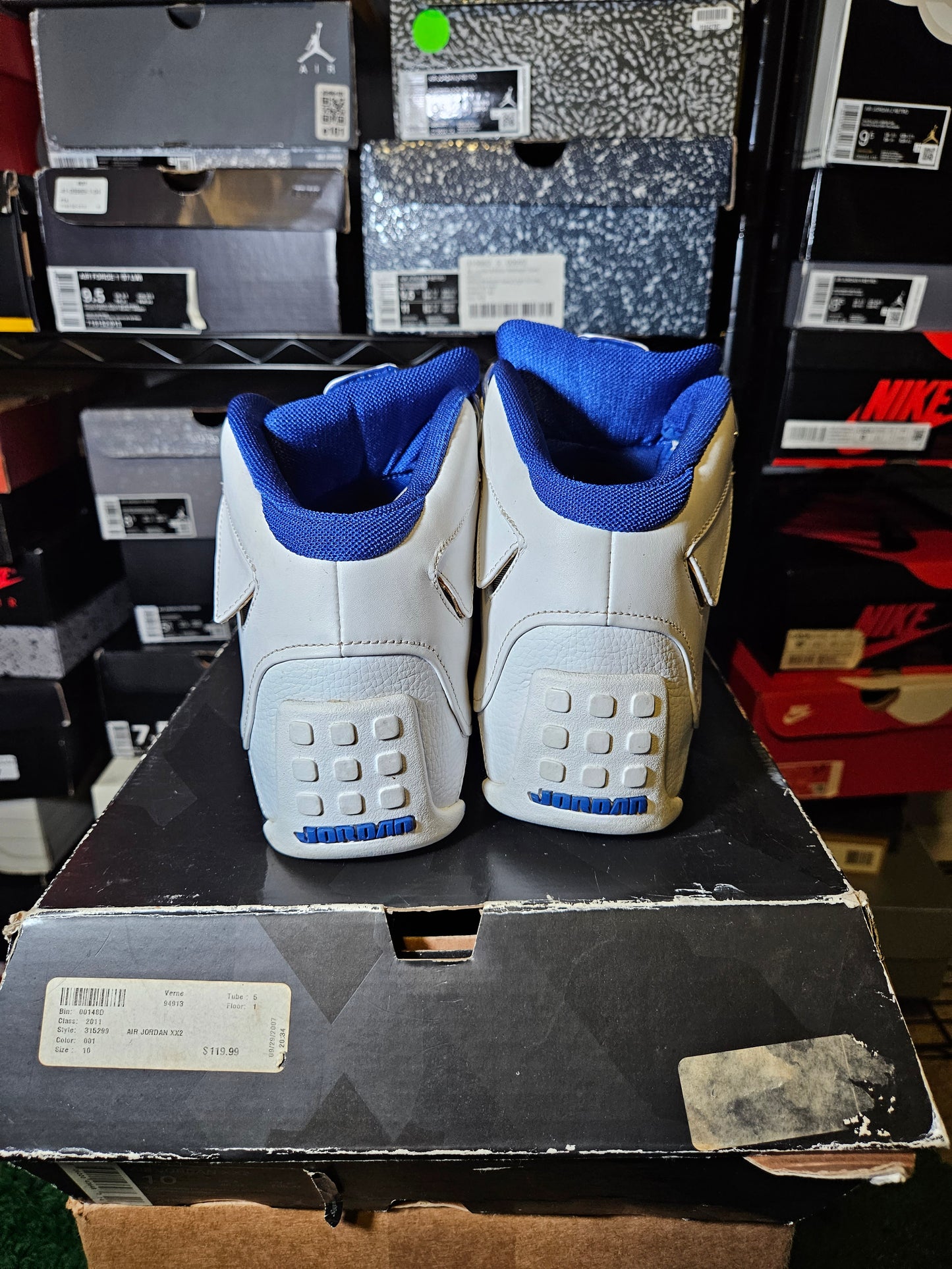 Size 9.5 - AJ 18 OG 2003 White Sport Royal