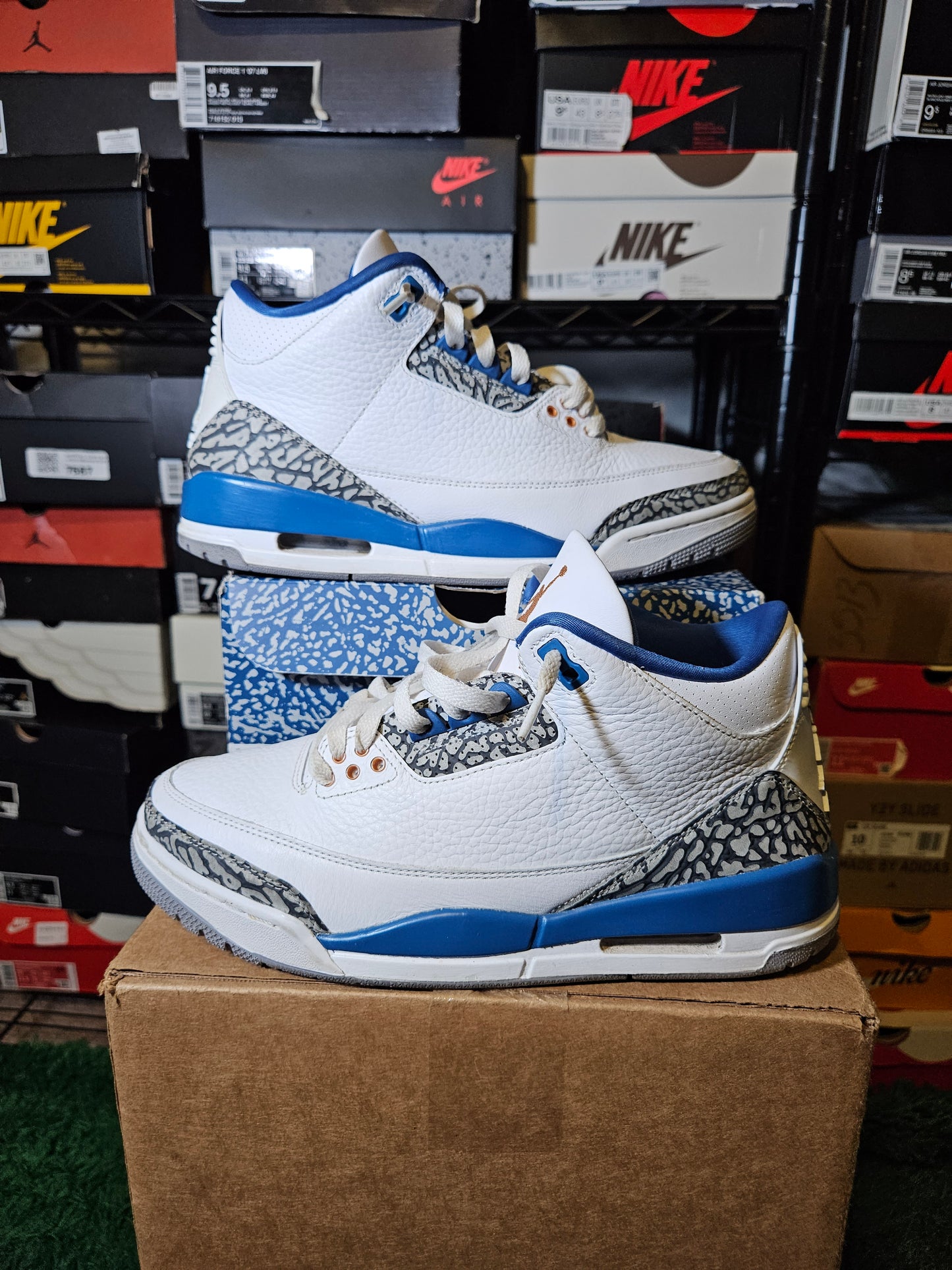 Size 8.5 - AJ 3 Retro Mid Washington Wizards