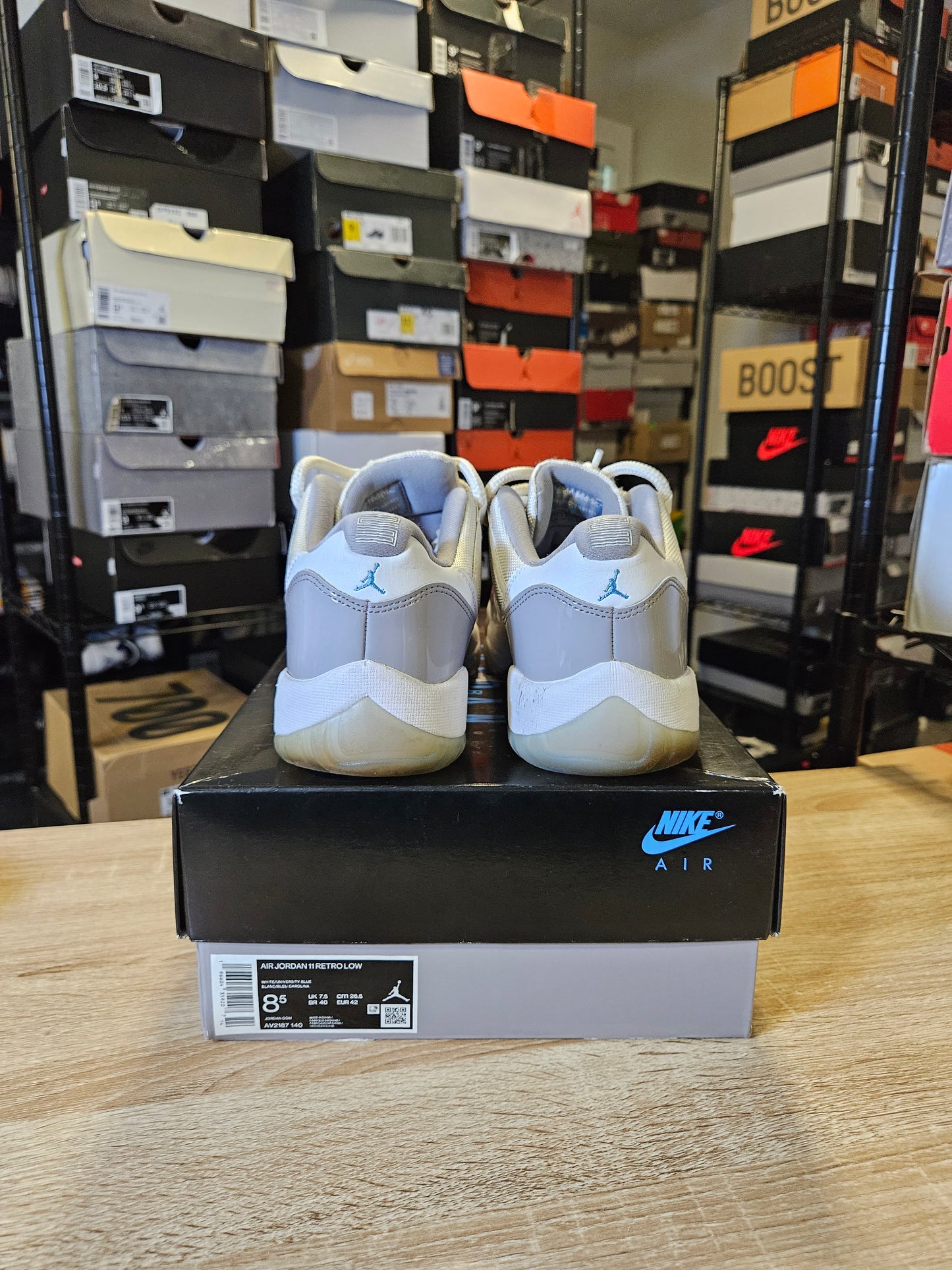 Size 8.5 - AJ 11 Retro Low Cement Grey