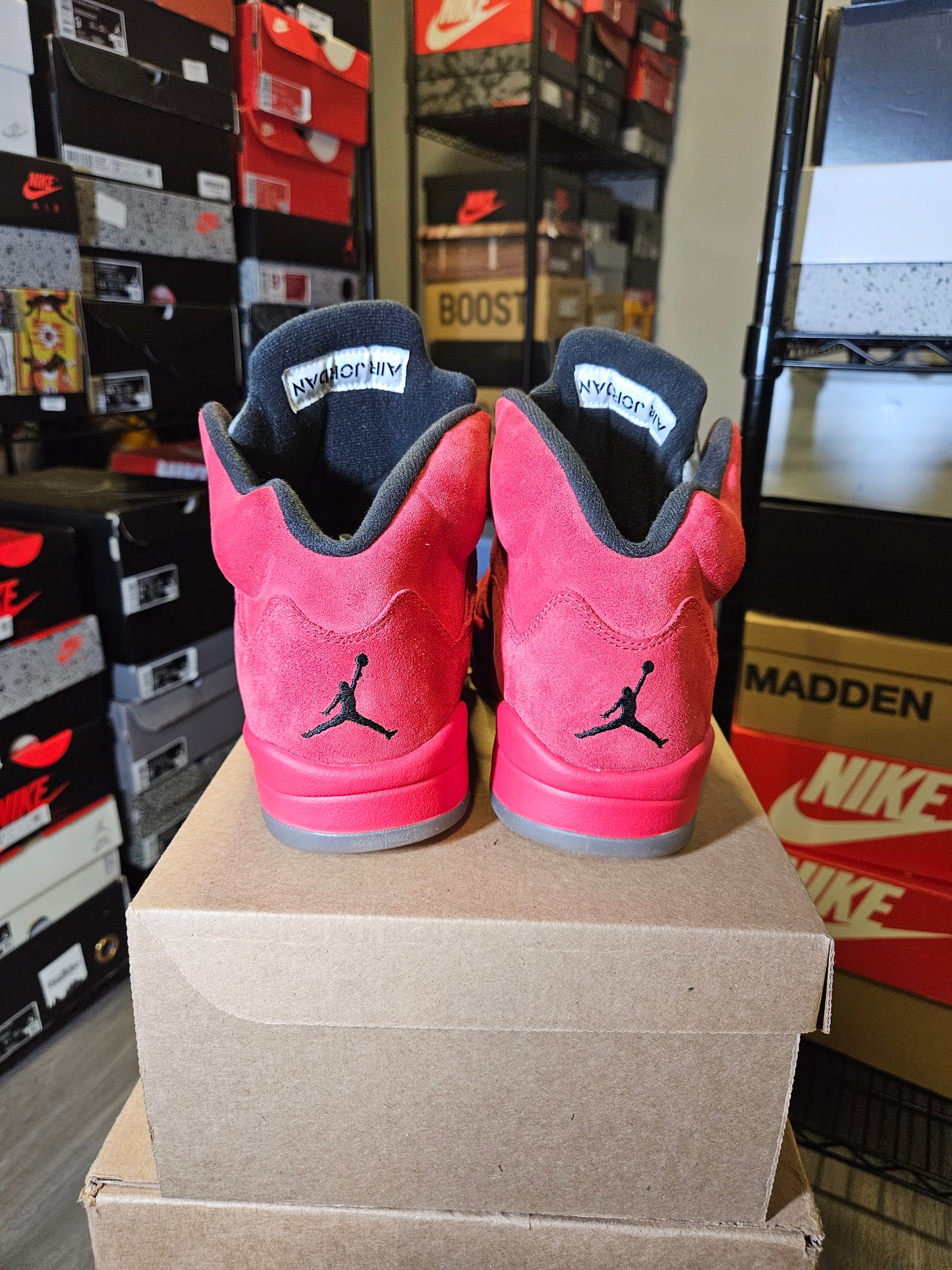 Size 8 - AJ 5 Retro Red Suede
