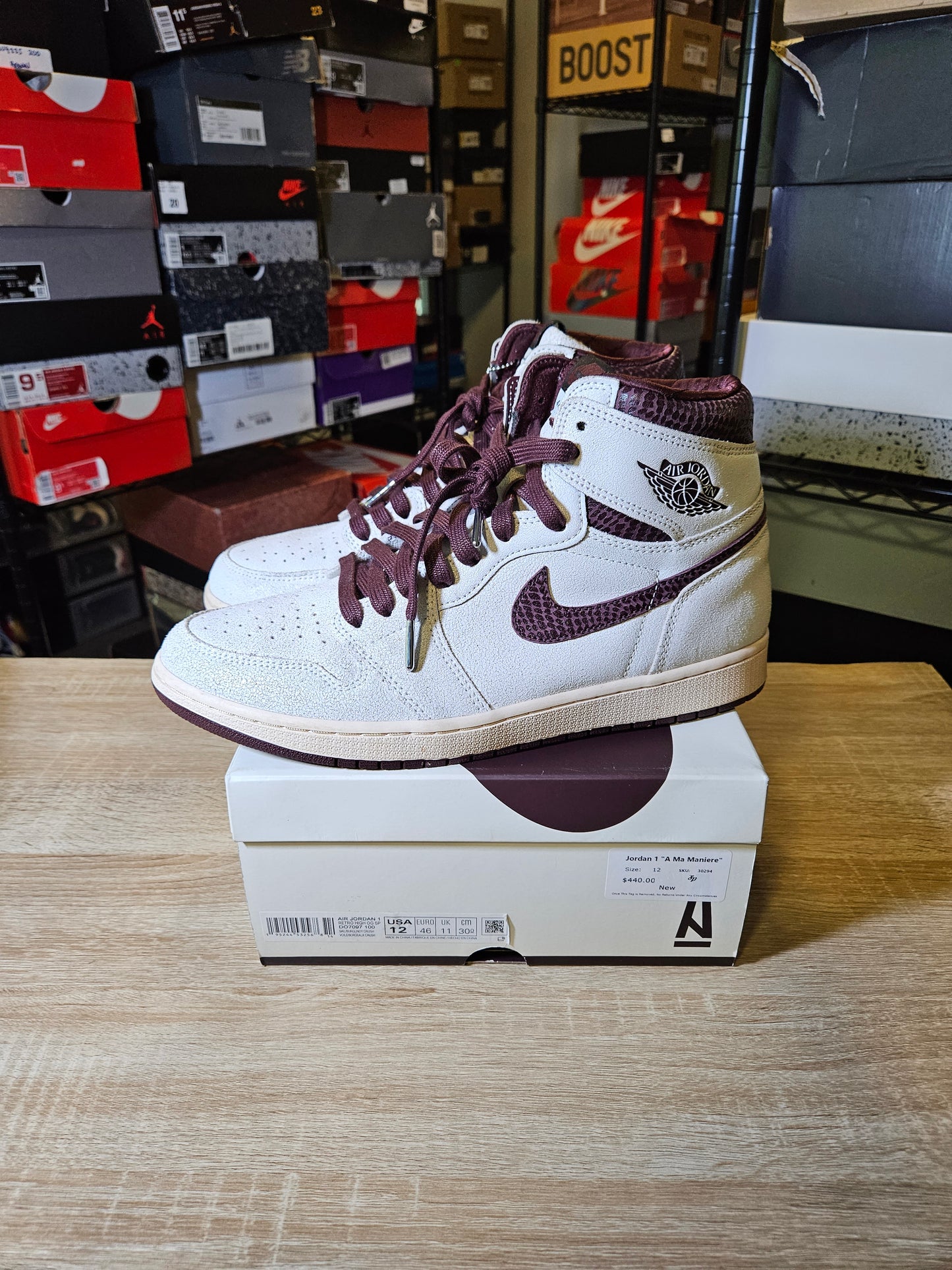 Size 12 - AJ 1 OG x A Ma Maniere High Airness