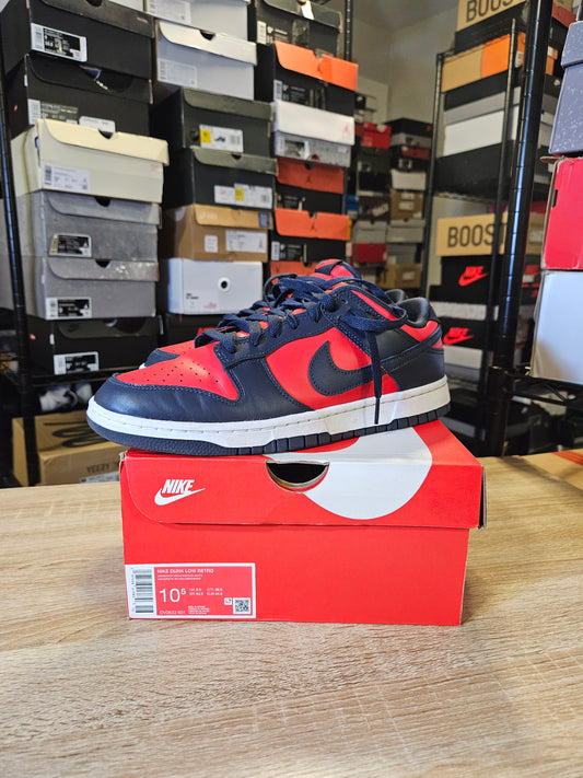 Size 10.5 - Dunk Retro 2024 Low Navy Red