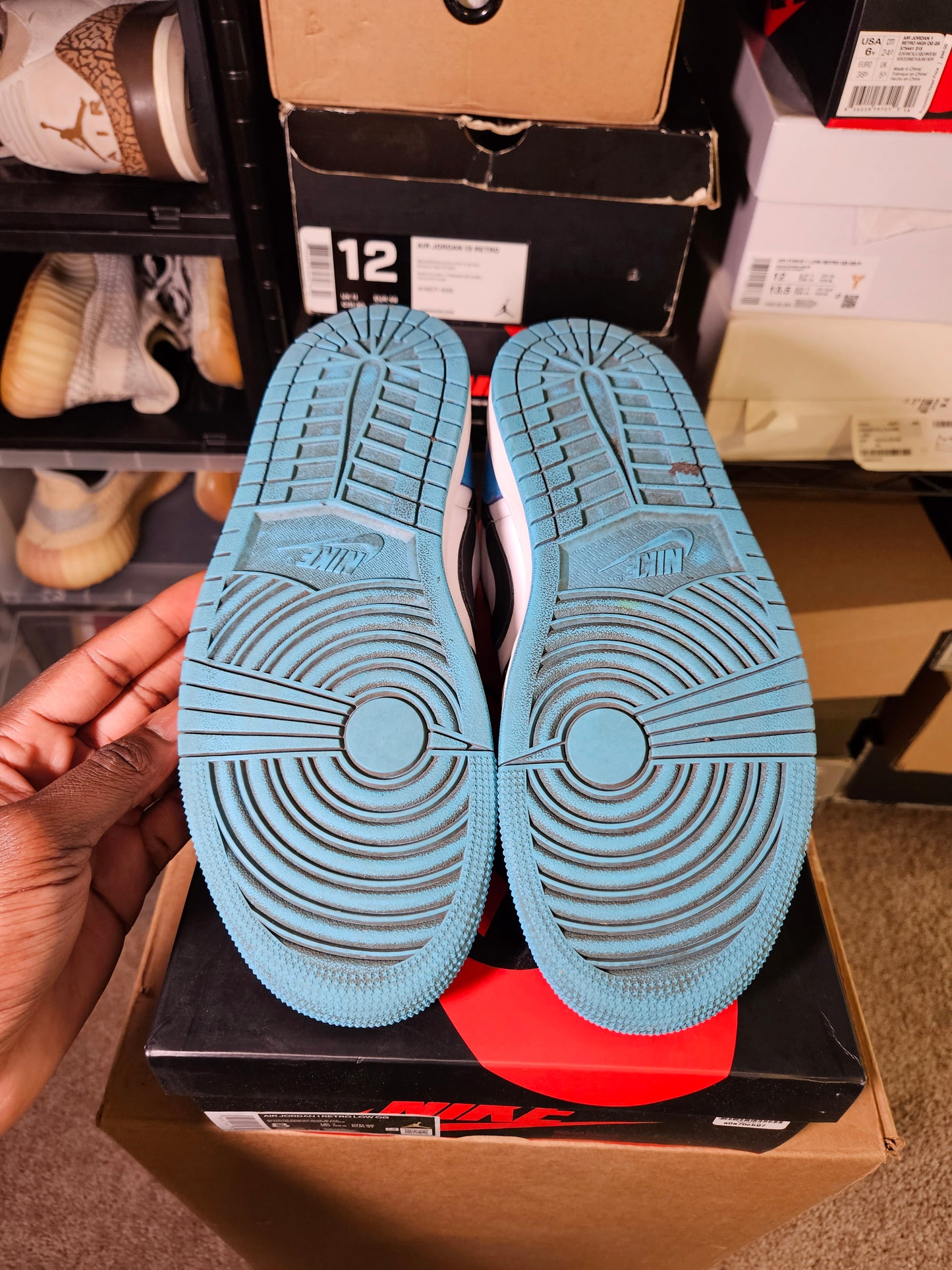 Size 8 - Air Jordan 1 Retro OG Low UNC