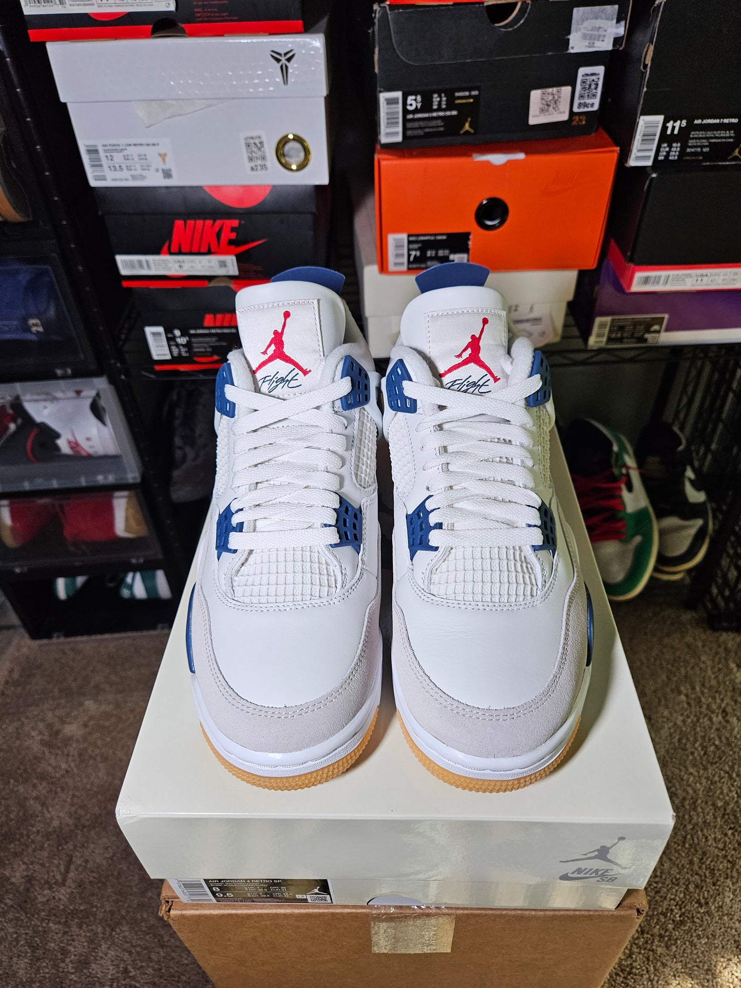 Size 8 - AJ 4 SB Navy