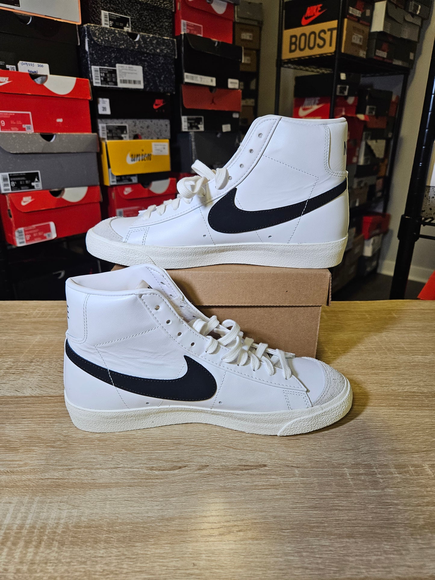 Size 8 - Nike Blazer Mid 77 Vintage White Black 2019