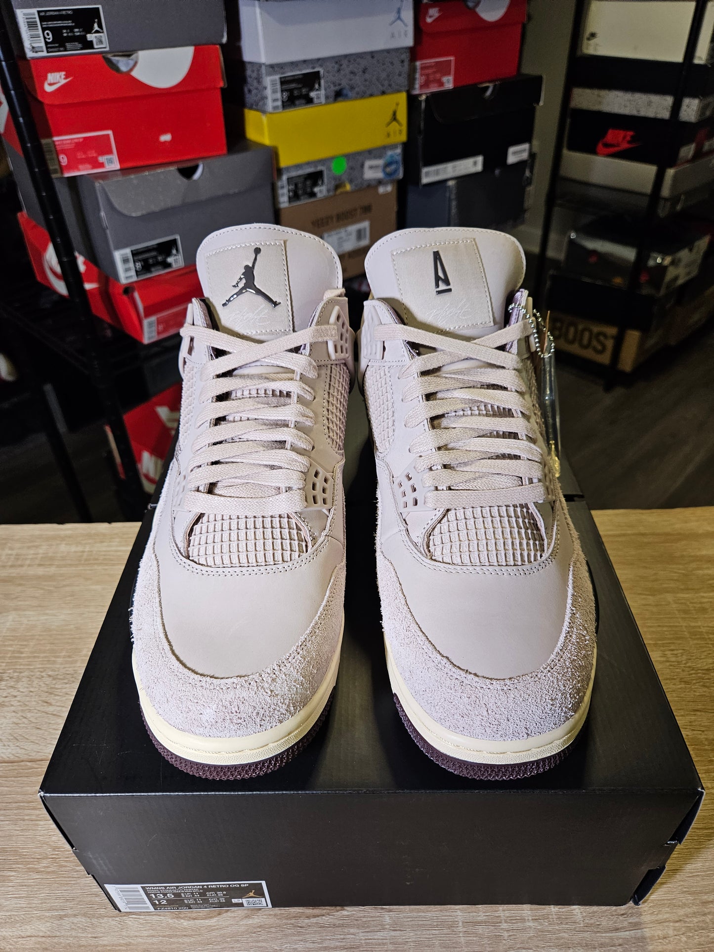 Size 13.5W/12M - A Ma Maniére x AJ 4 Retro While You Were Sleeping