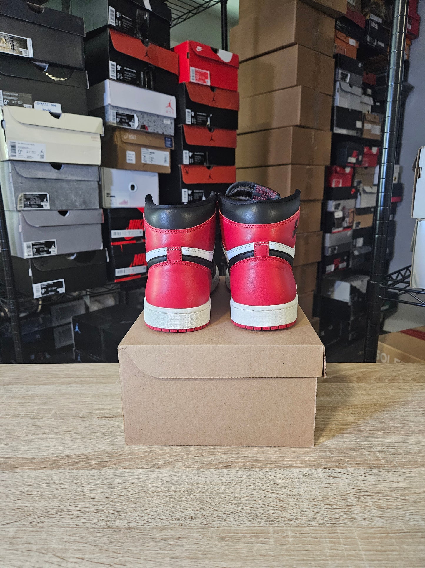 Size 11 - AJ 1 Retro OG High Black Toe Reimagined