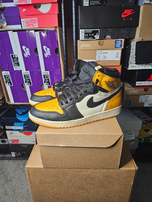 Size 9.5 - Jordan 1 Retro OG High Yellow Toe