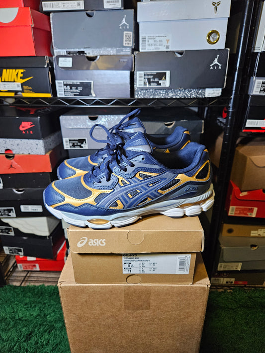 Size 9.5 - ASICS Gel NYC Midnight Gold