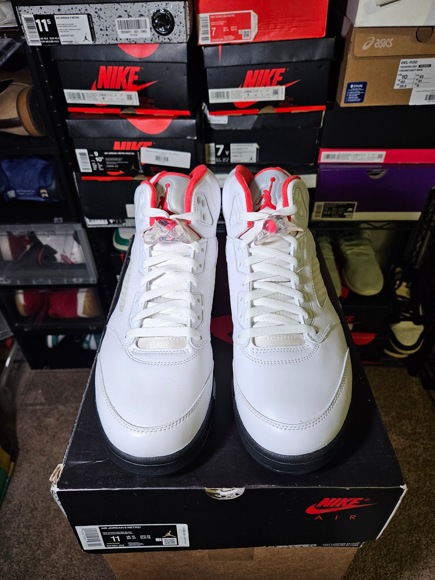 Size 11 - AJ 5 Retro Mid Fire Red
