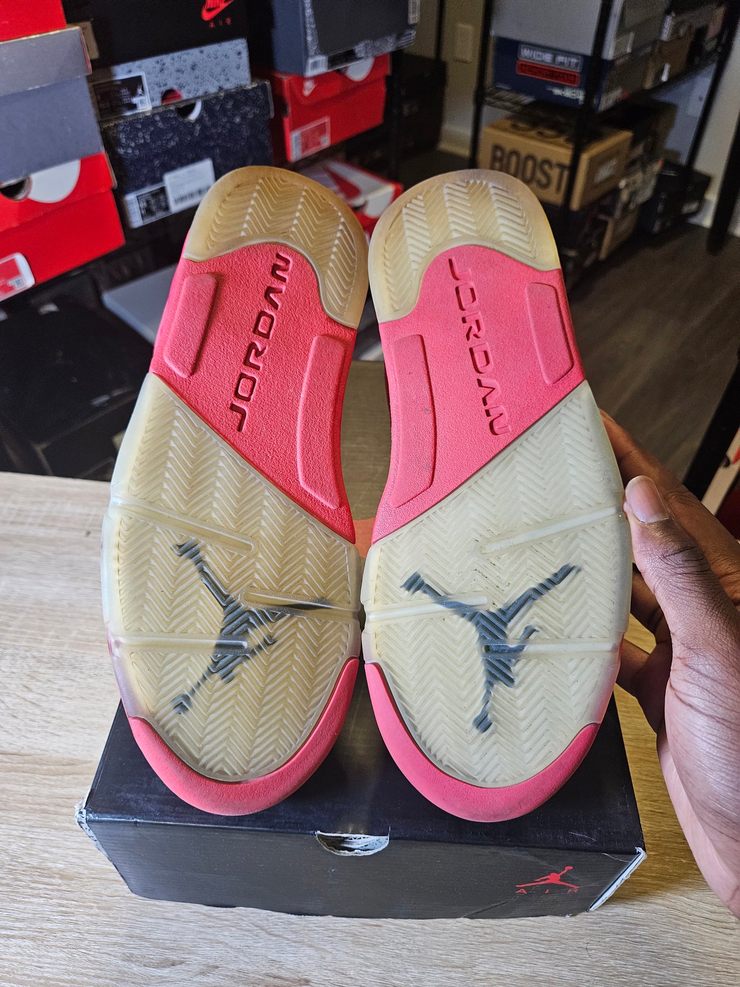 Size 8 - AJ 5 Retro Red Suede