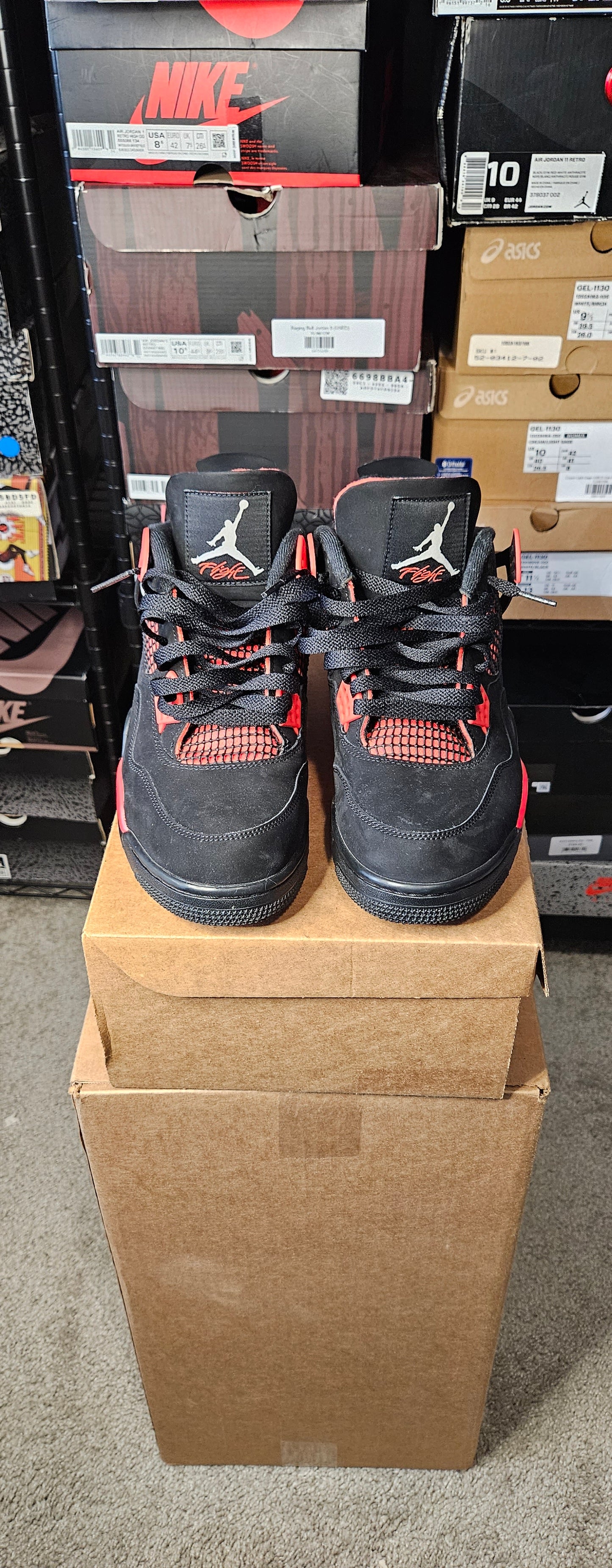 Size 10 - AJ 4 Retro Mid Red Thunder