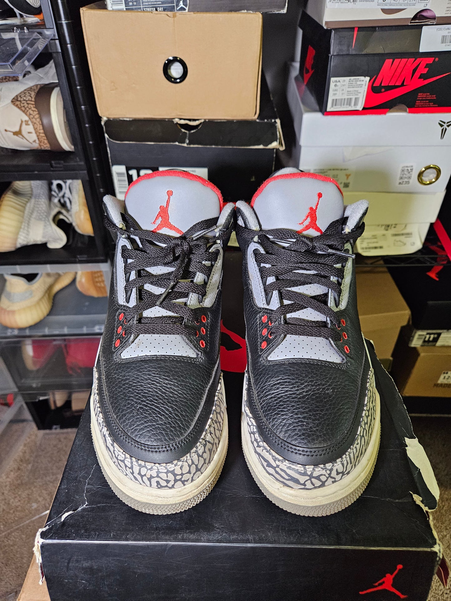 Size 11.5 - AJ 3 Retro OG Mid Black Cement