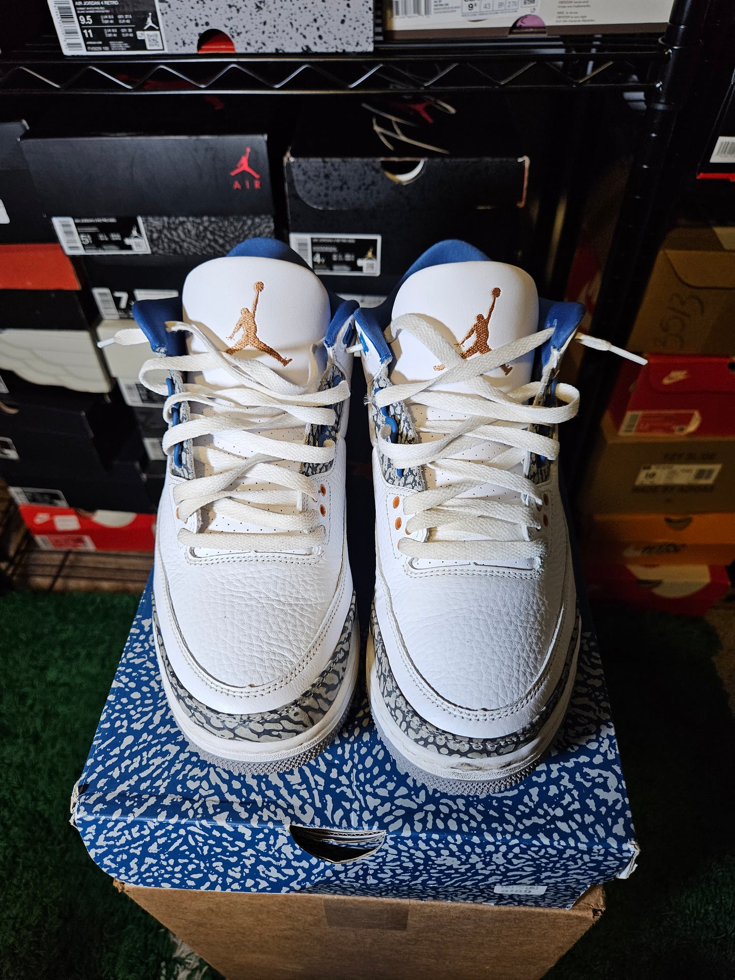 Size 8.5 - AJ 3 Retro Mid Washington Wizards