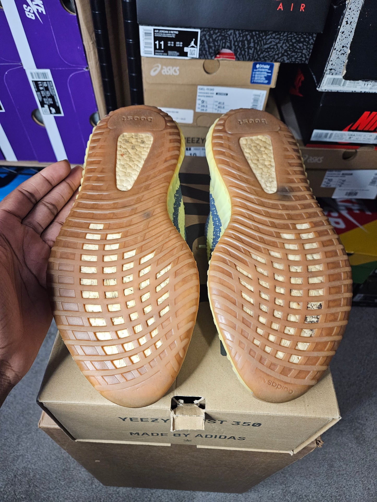 Size 11 - YZY Boost 350 V2 Low Semi Frozen Yellow