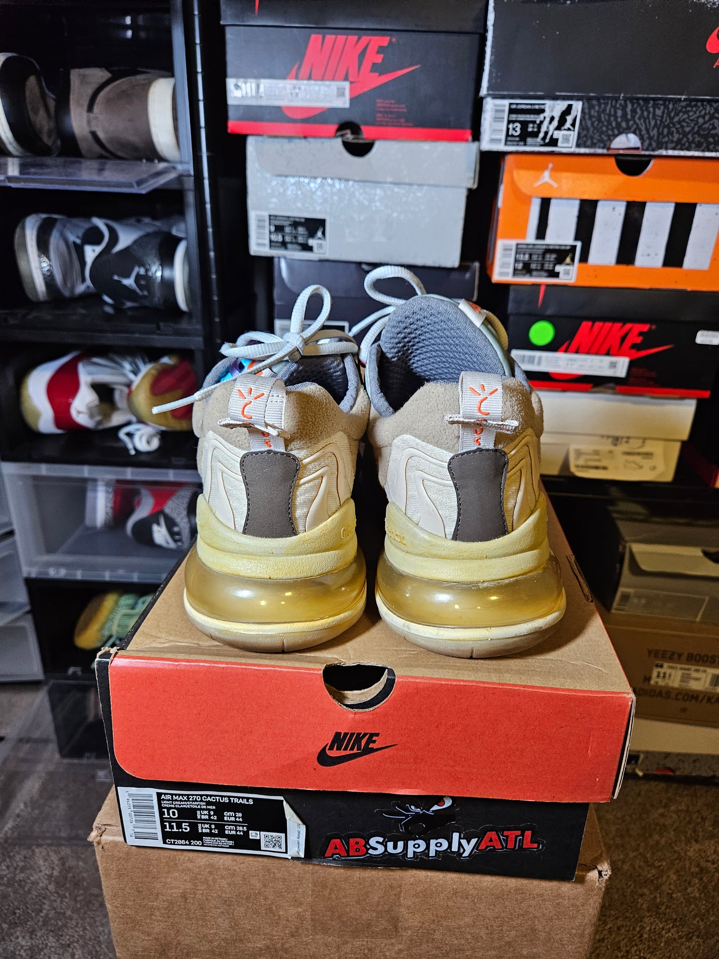 Size 10 - Travis Scott x Air Max 270 React ENG Cactus Trails