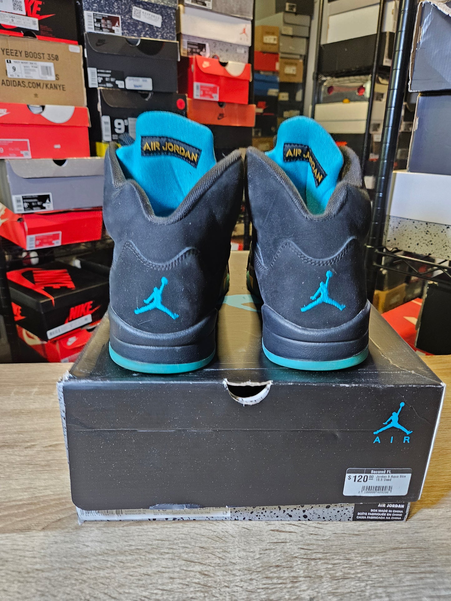 Size 10.5 - AJ 5 Retro Mid Aqua