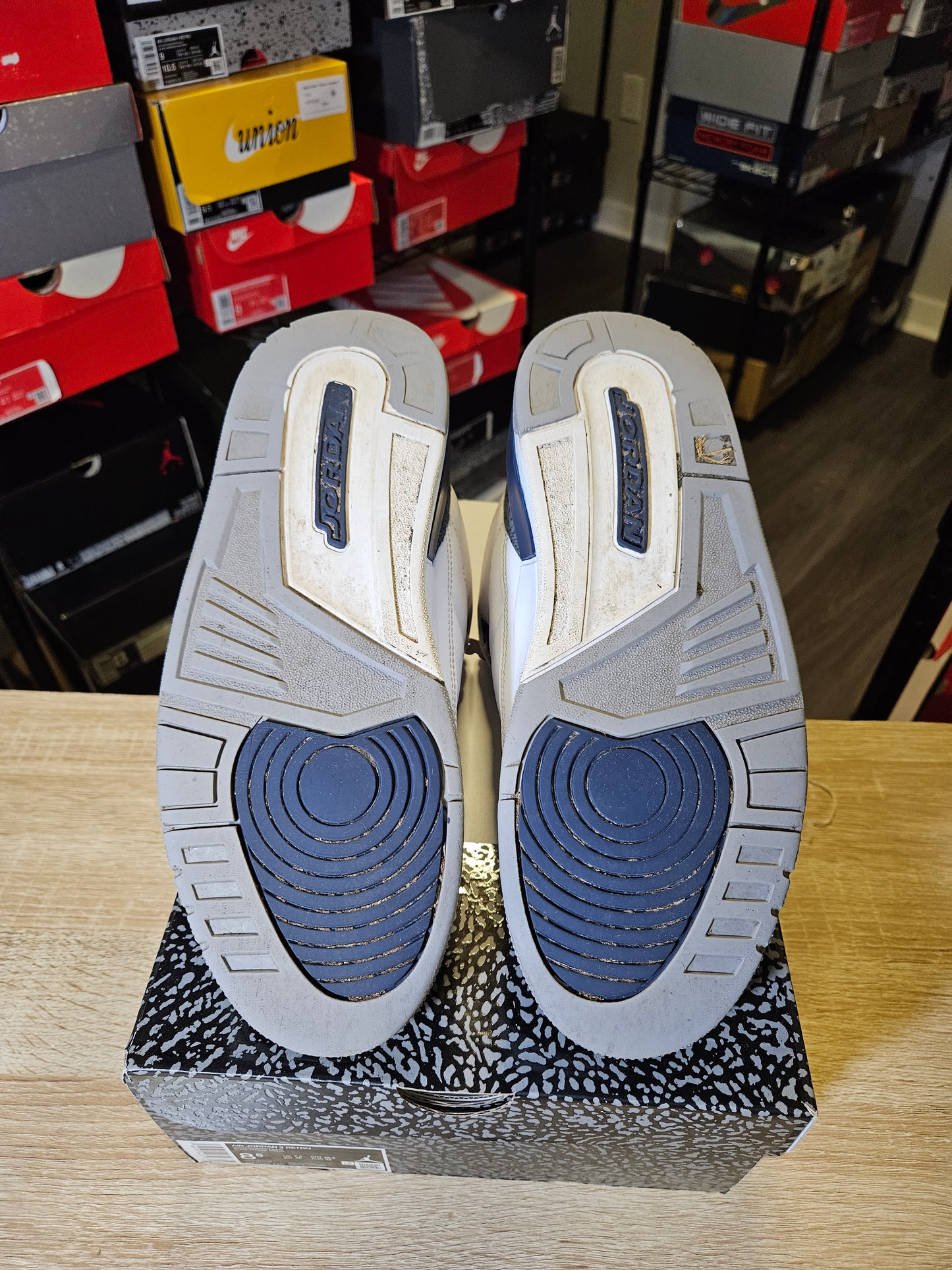 Size 8.5 - AJ 3 Retro Midnight Navy